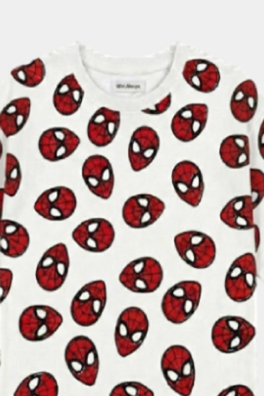 Superhero Printed Summer Nicker Shirt Set