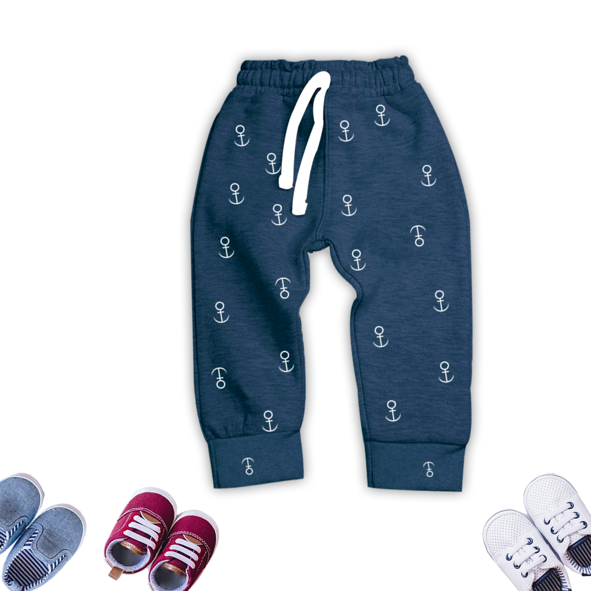 Baby Boy Blue Allover Anker Trouser With Dori Premium Quality