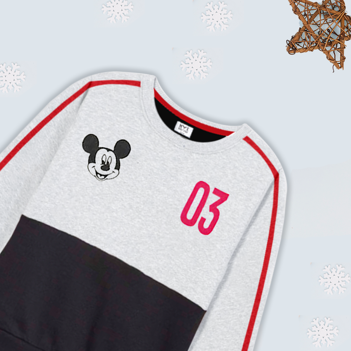 Mickey Mouse Little Boys Fleece Sweatshirt & Pocket Trouser