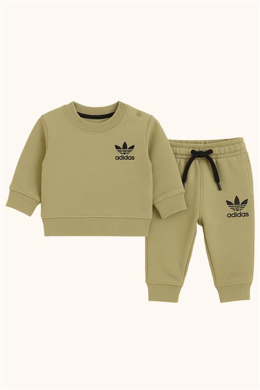 Light Olive Sweatshirt & Jogger Set