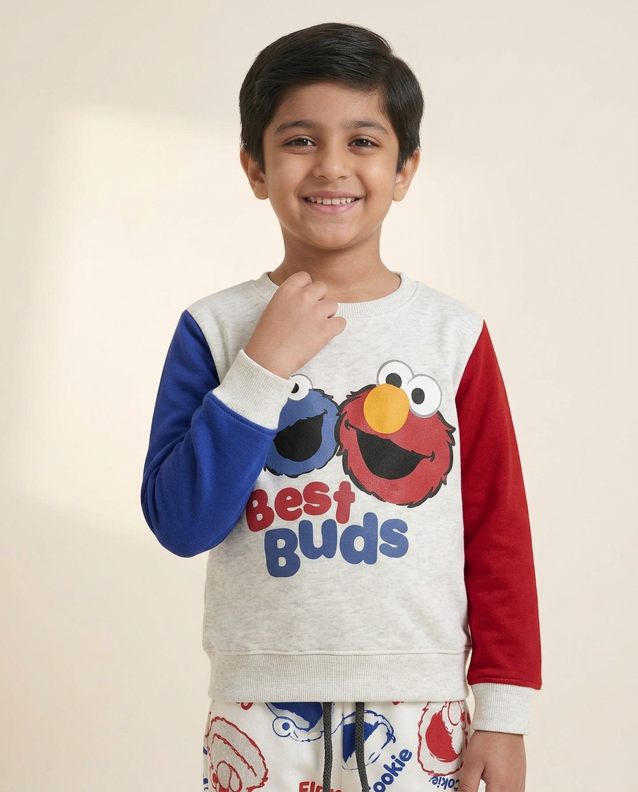 Best Buds Kids Tracksuit – Elmo & Cookie Monster Print