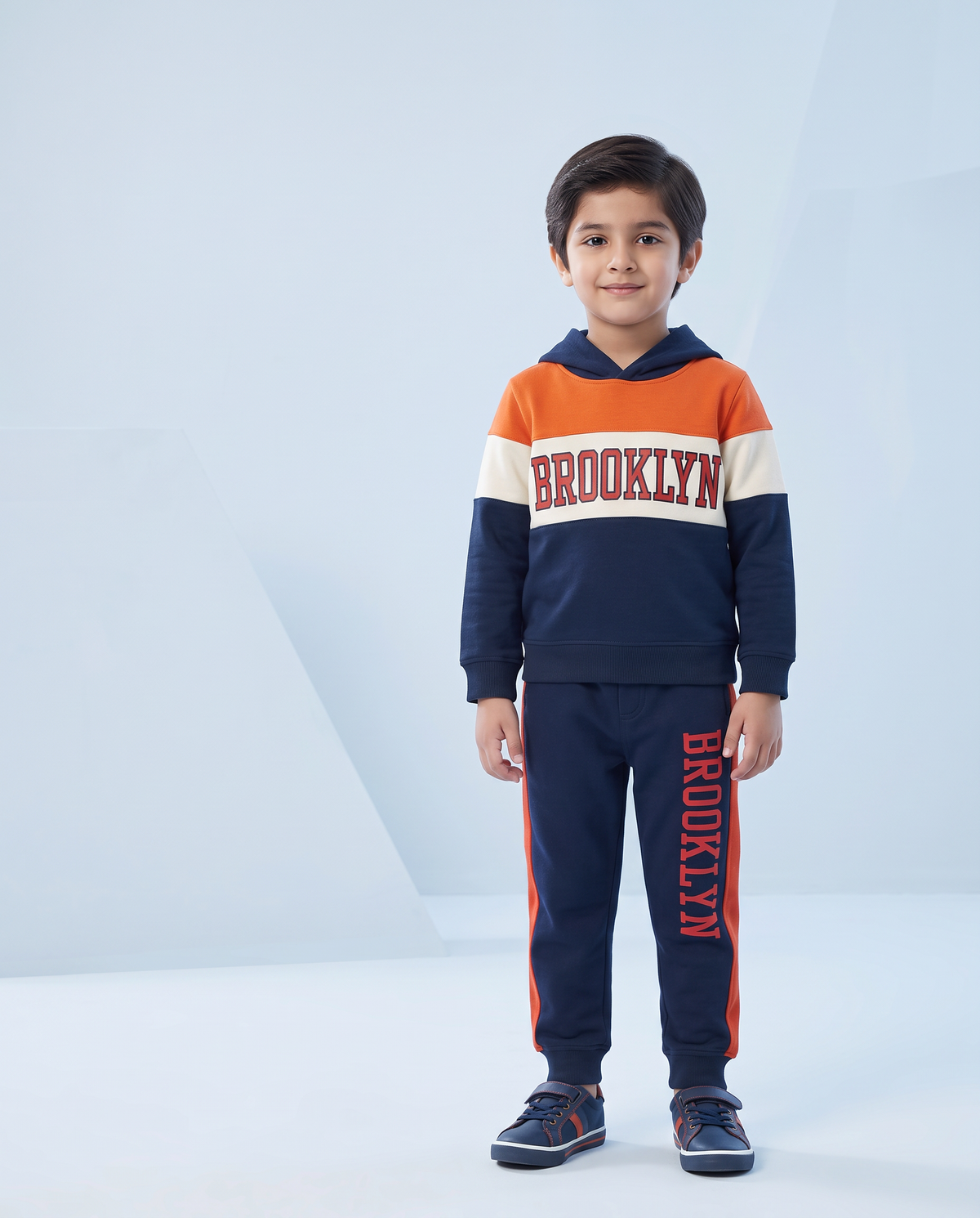 Baby Boy Brooklyn Hoodie With Trouser Long Sleeve Imported Hoodie