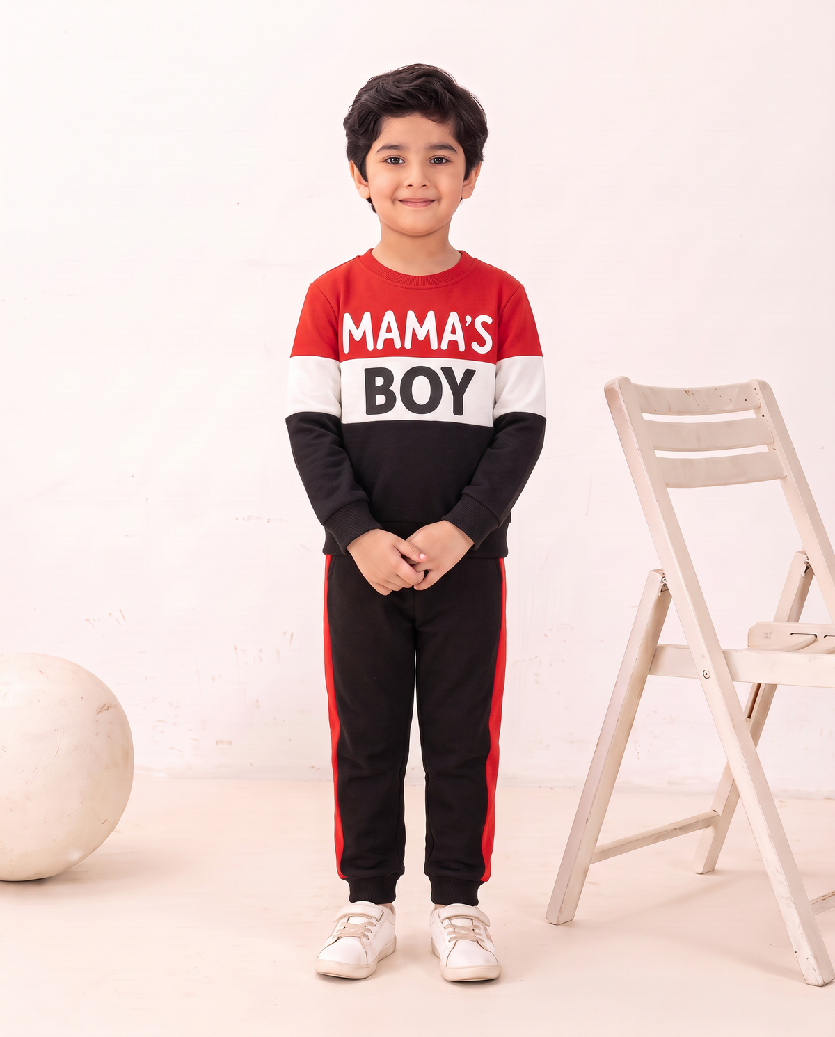 Mama’s Boy fleece sweatshirt and trouser set