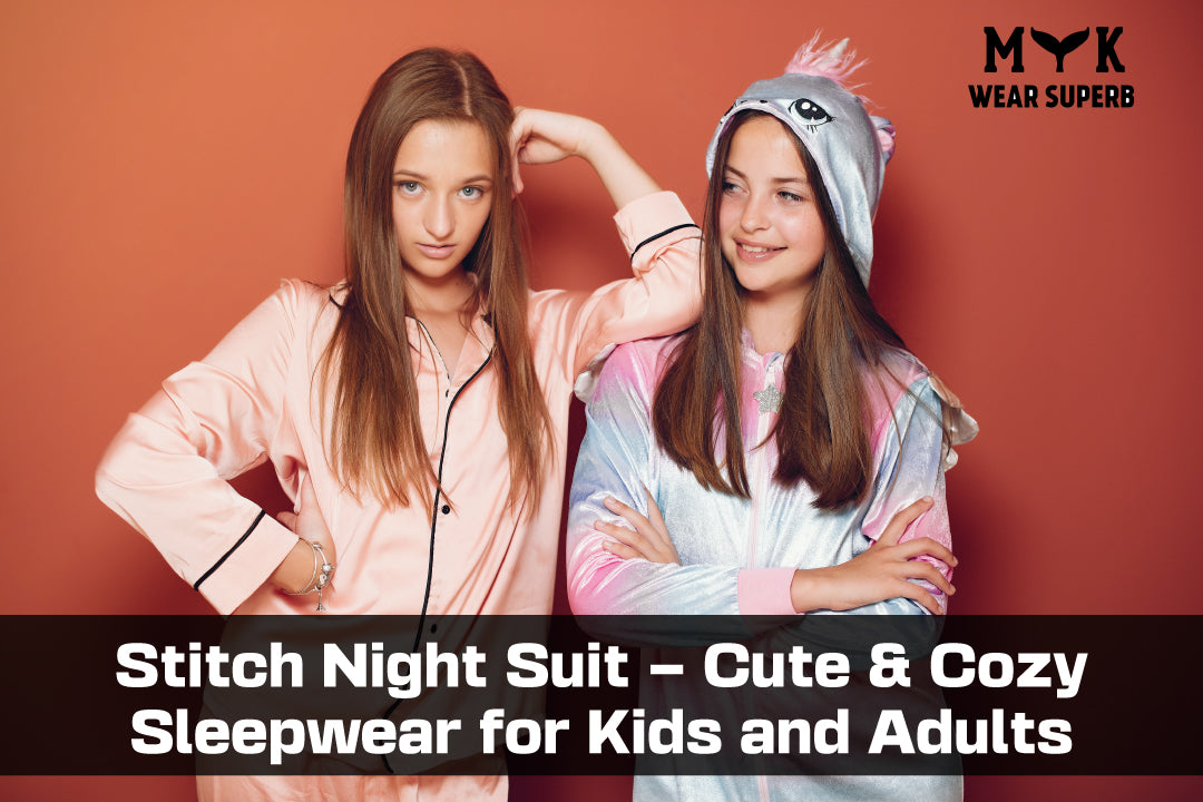 Stitch Night Suit – Cute & Cozy Sleepwear for Kids and Adults