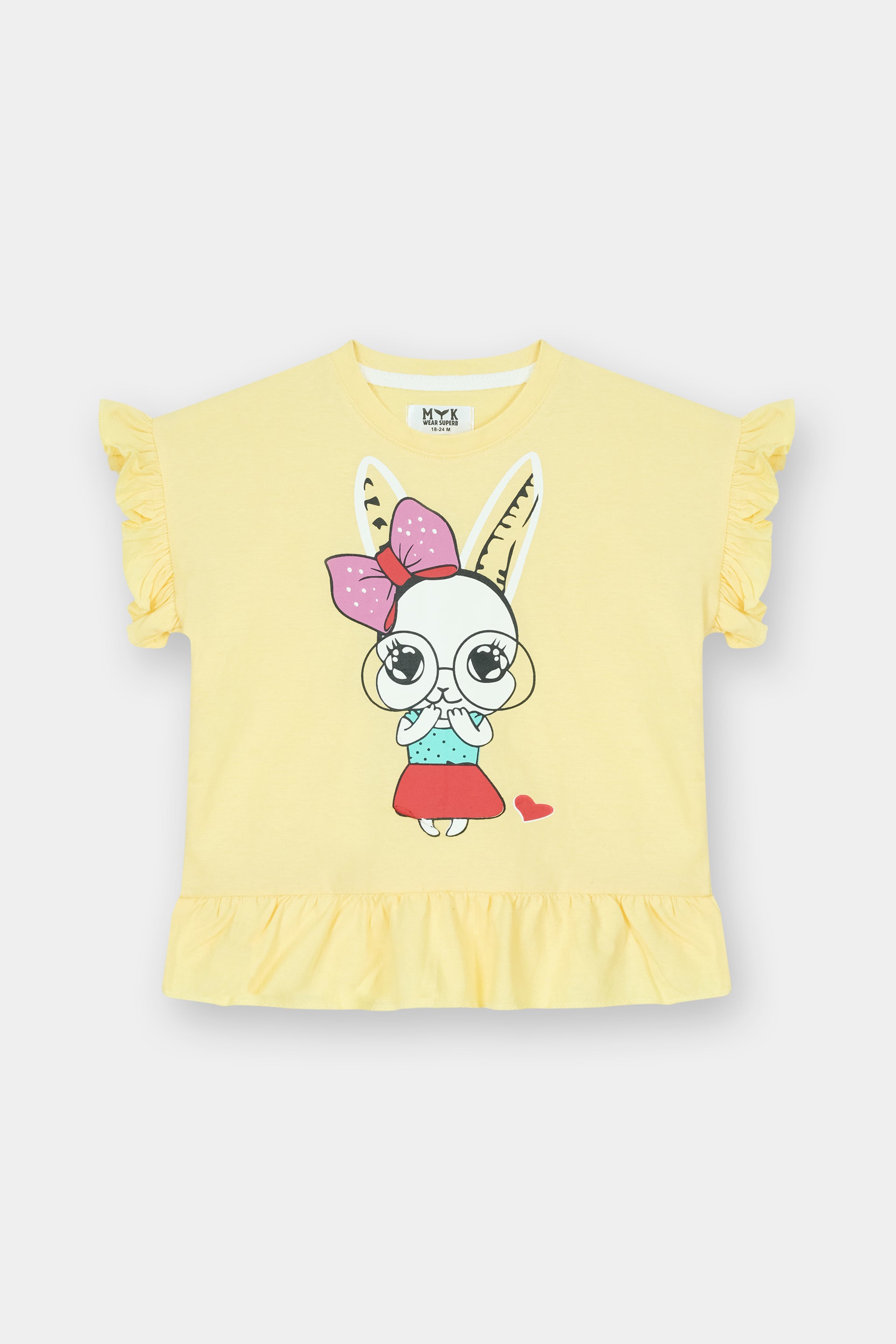 Sunny Bunny Ruffle Top & Heart Jogger Set - MYK_Fatimas
