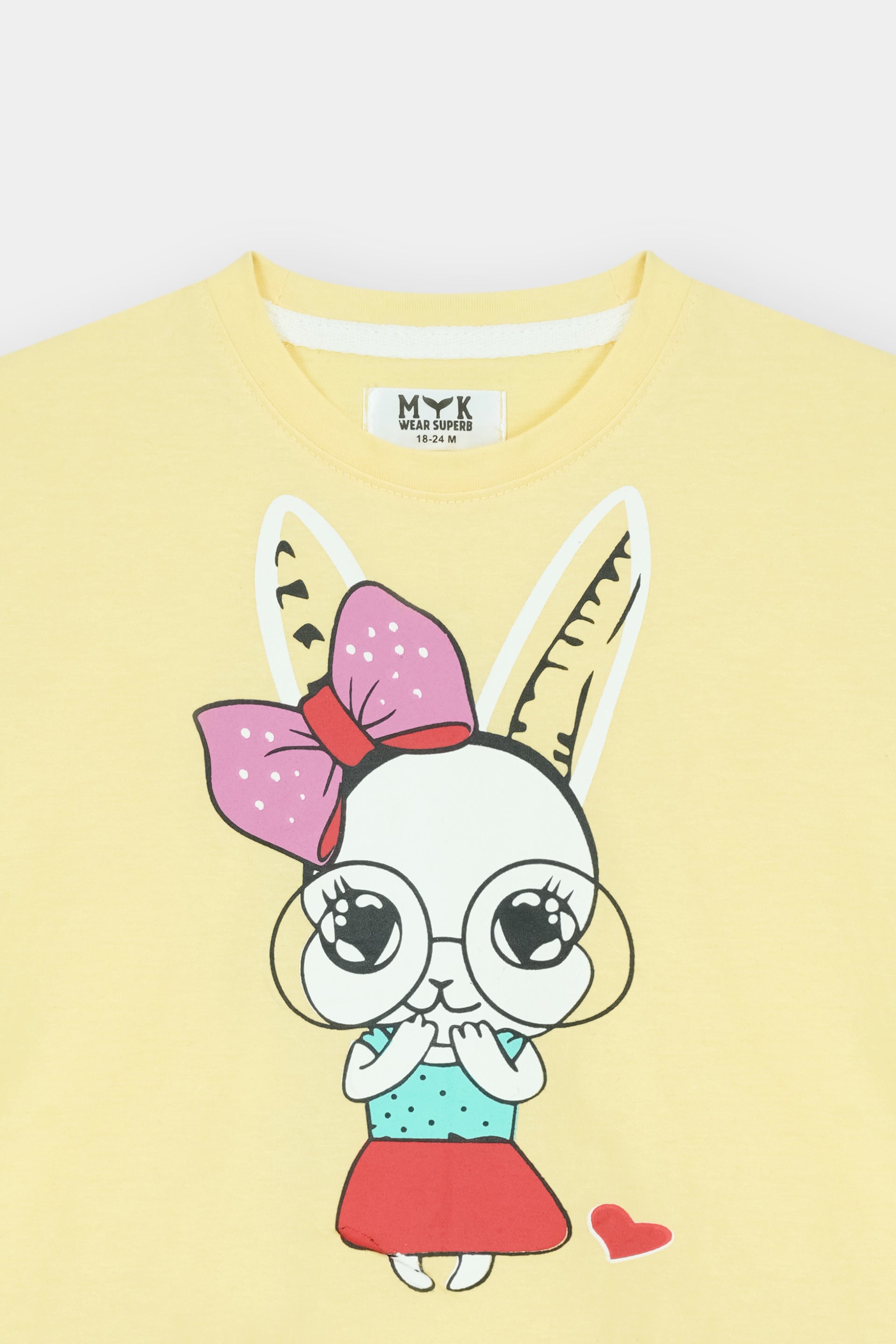 Sunny Bunny Ruffle Top & Heart Jogger Set - MYK_Fatimas