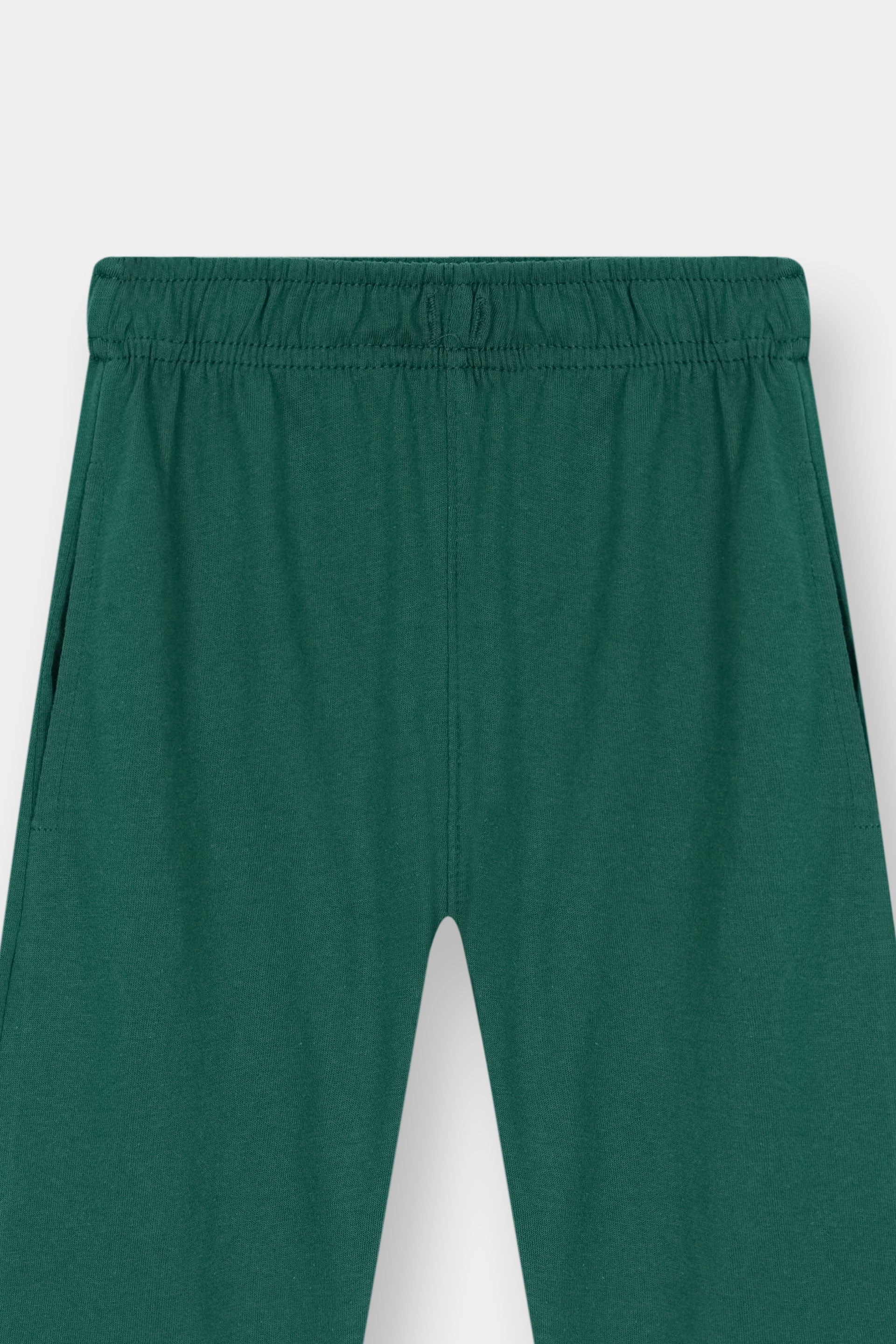 Boys Green White Striped Casual Co Ord Set