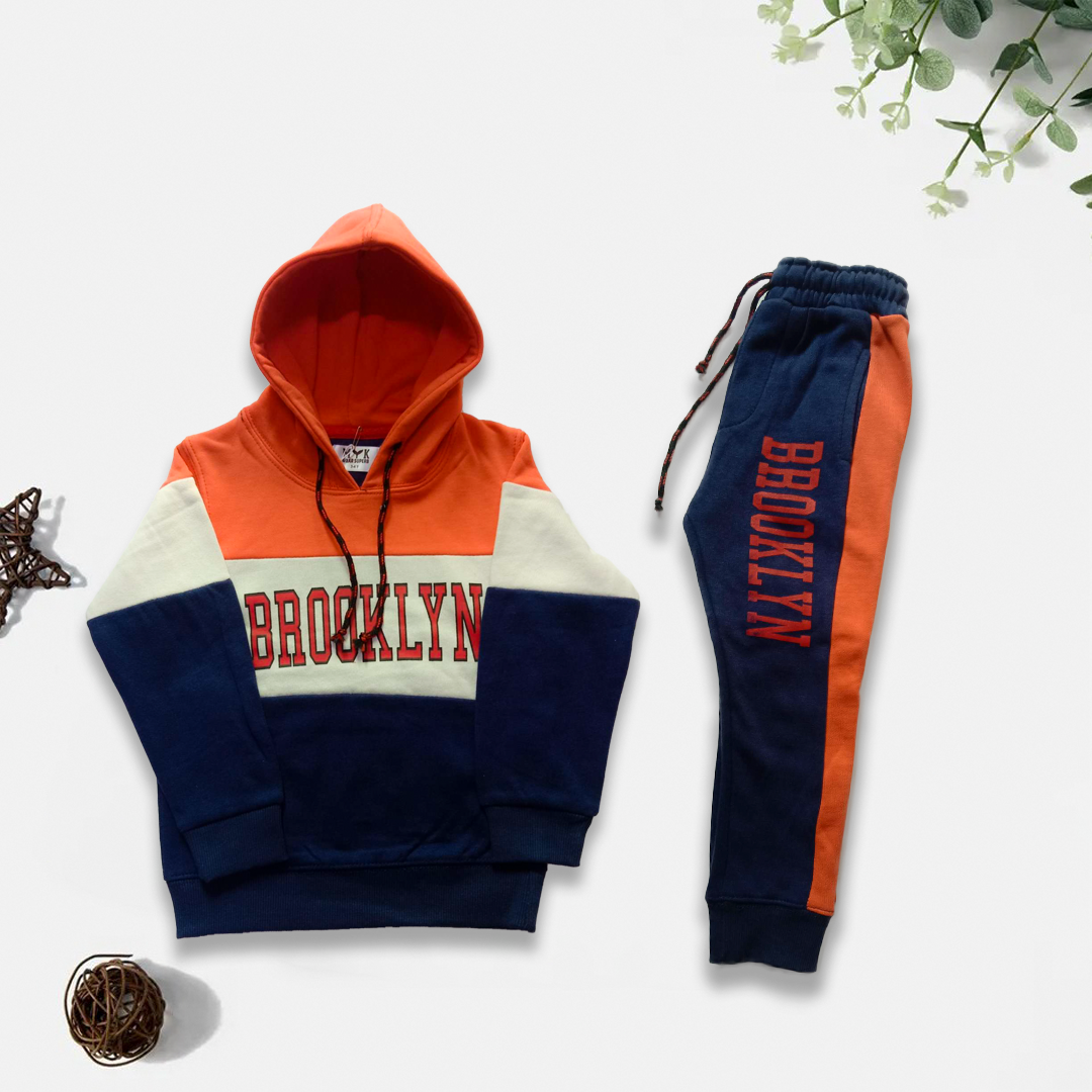 Baby Boy Brooklyn Hoodie With Trouser Long Sleeve Imported Hoodie