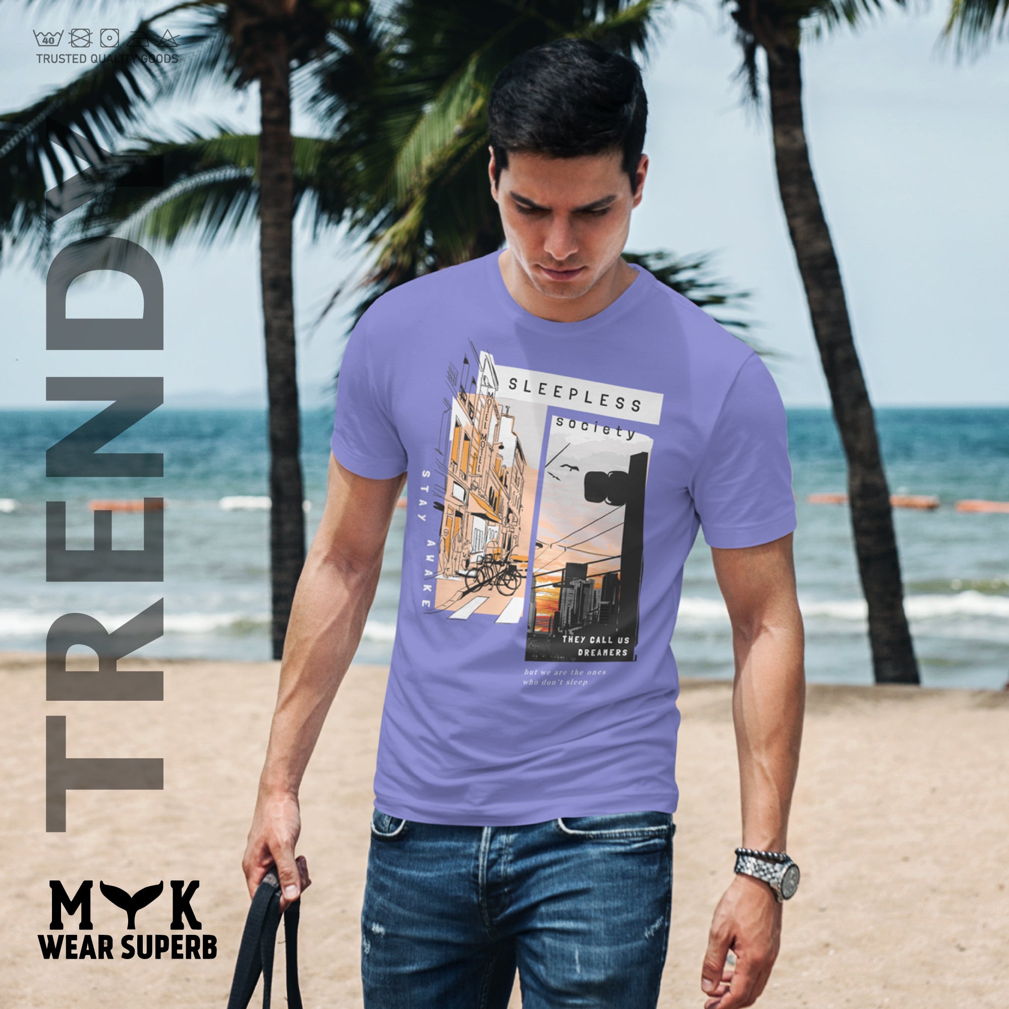 Sleepless Society T- Shirt For Men