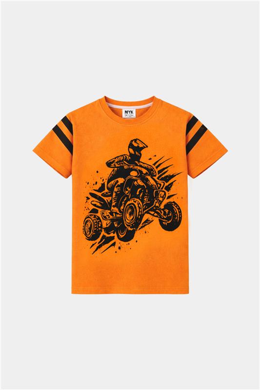 Boys Orange Quad Bike Summer Set – Power & Style - MYK_Fatimas
