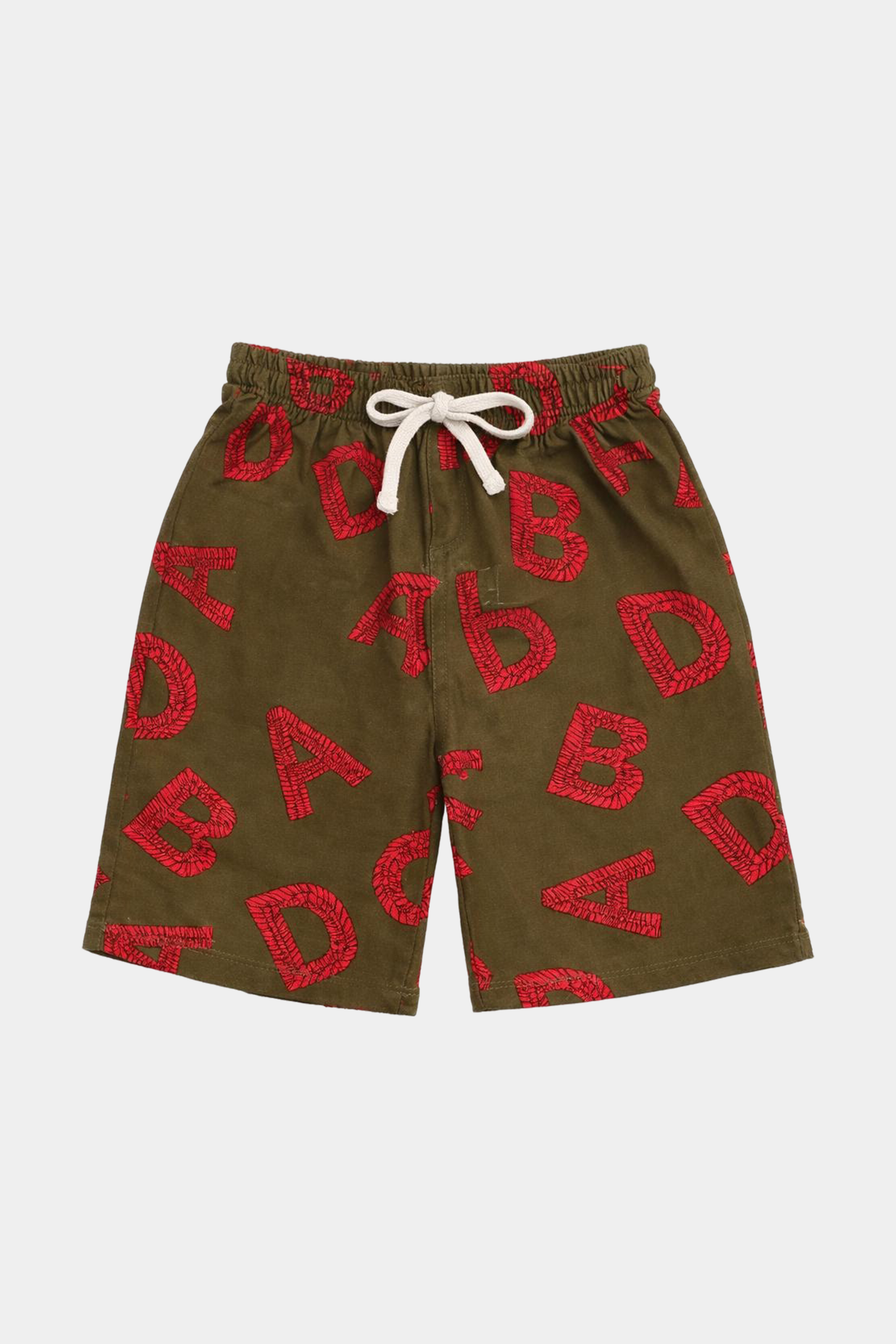 Alphabet Print Linen Shirt & Shorts Set - MYK_Fatimas
