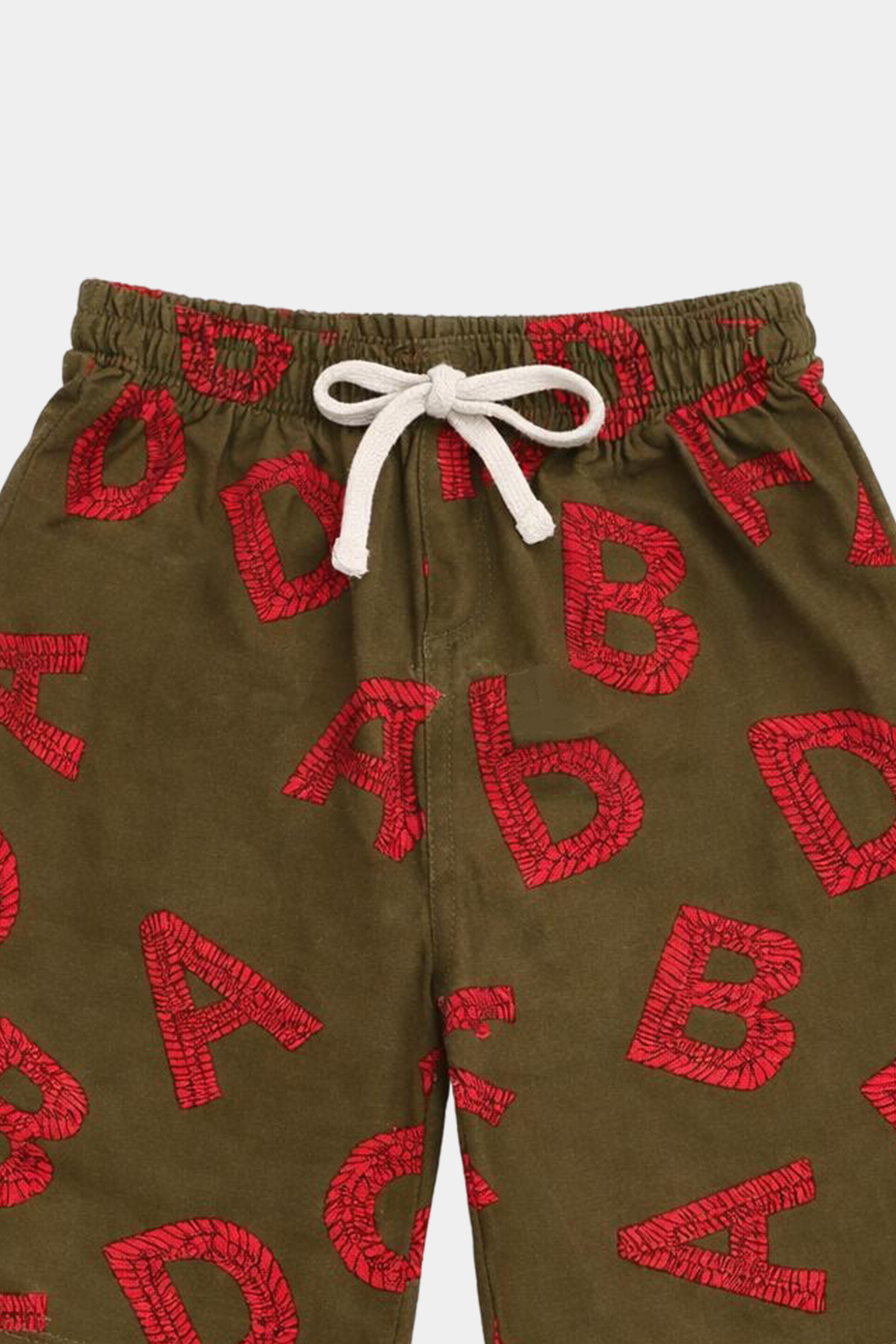 Alphabet Print Linen Shirt & Shorts Set - MYK_Fatimas