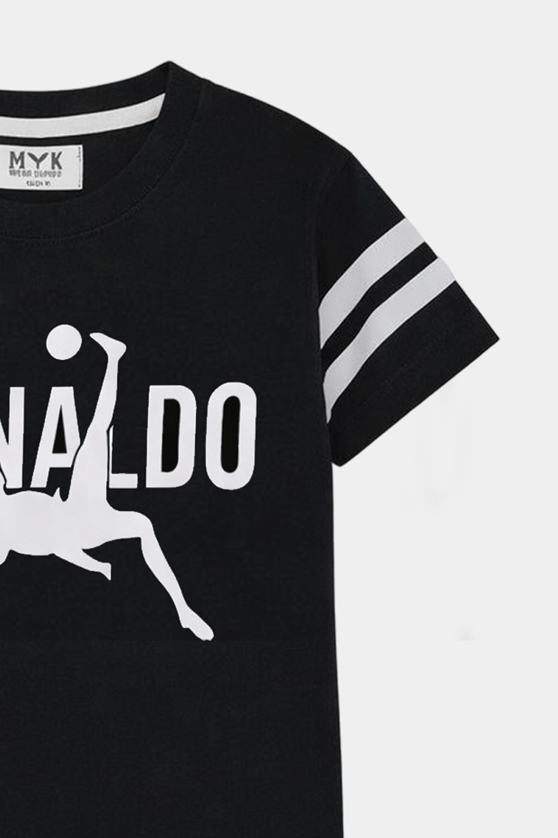 Ronaldo Inspired Black Summer Set for Boys - MYK_Fatimas