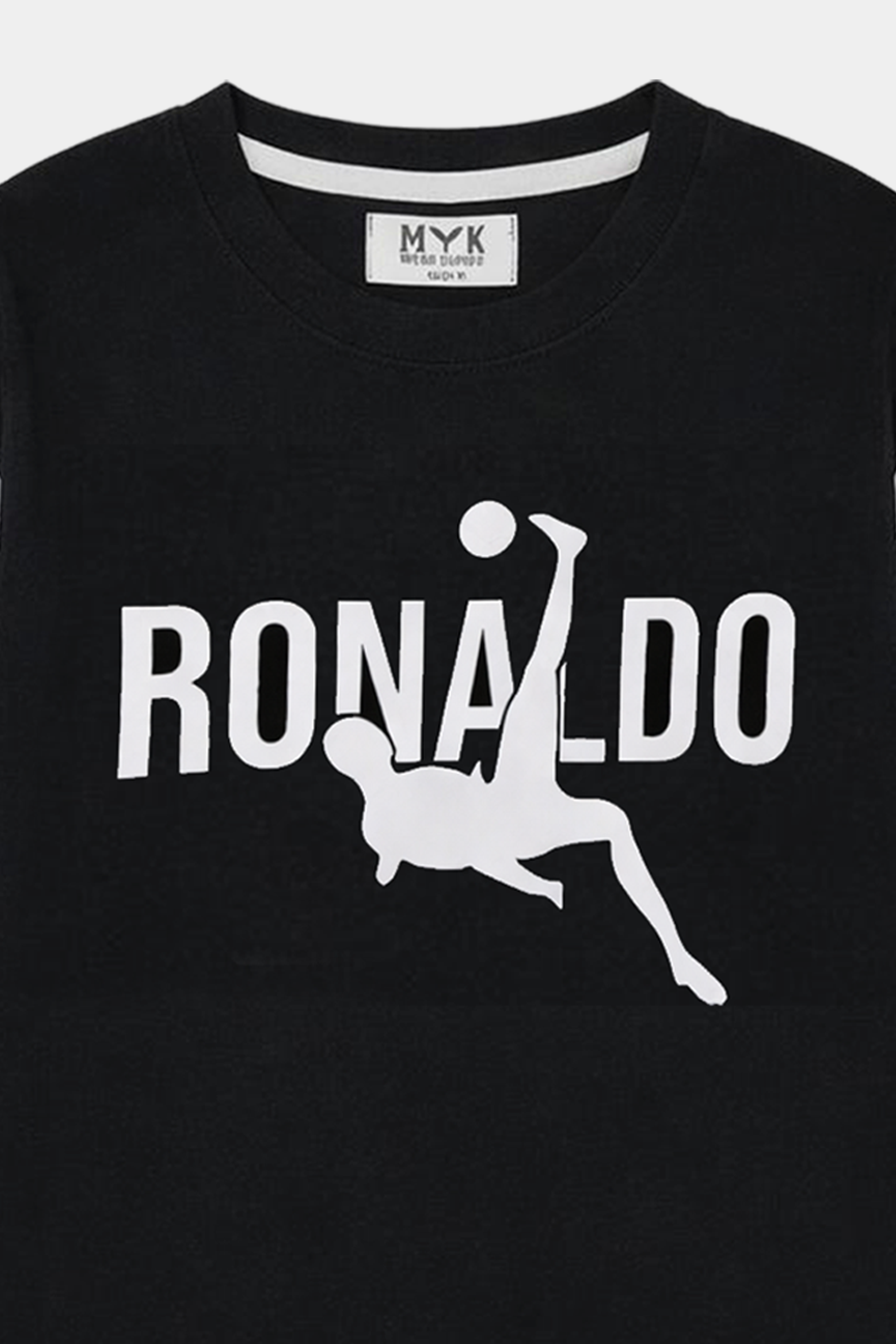 Ronaldo Inspired Black Summer Set for Boys - MYK_Fatimas