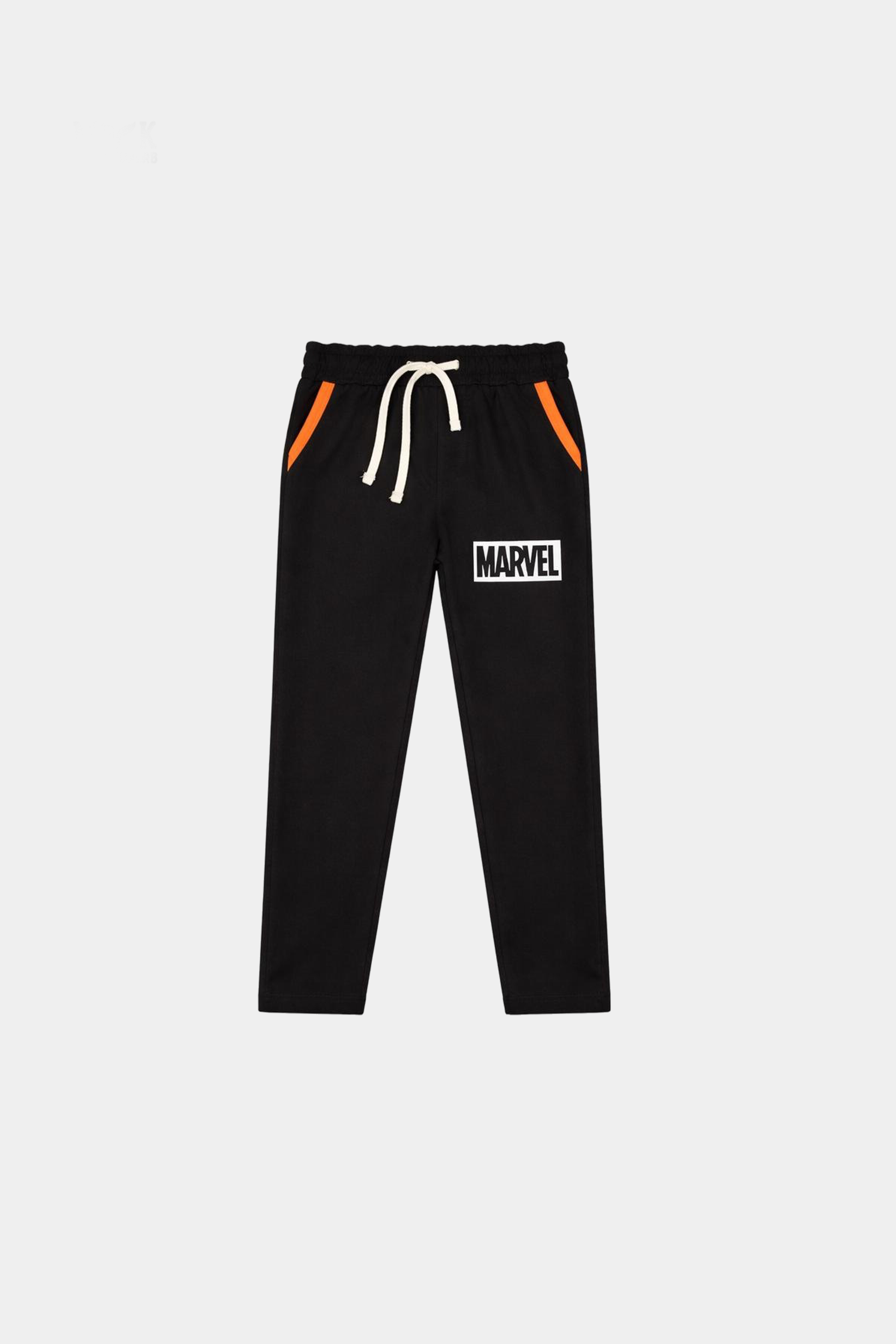 Marvel-Inspired Black Trouser & Orange Shirt Set for Kids – Superhero - MYK_Fatimas