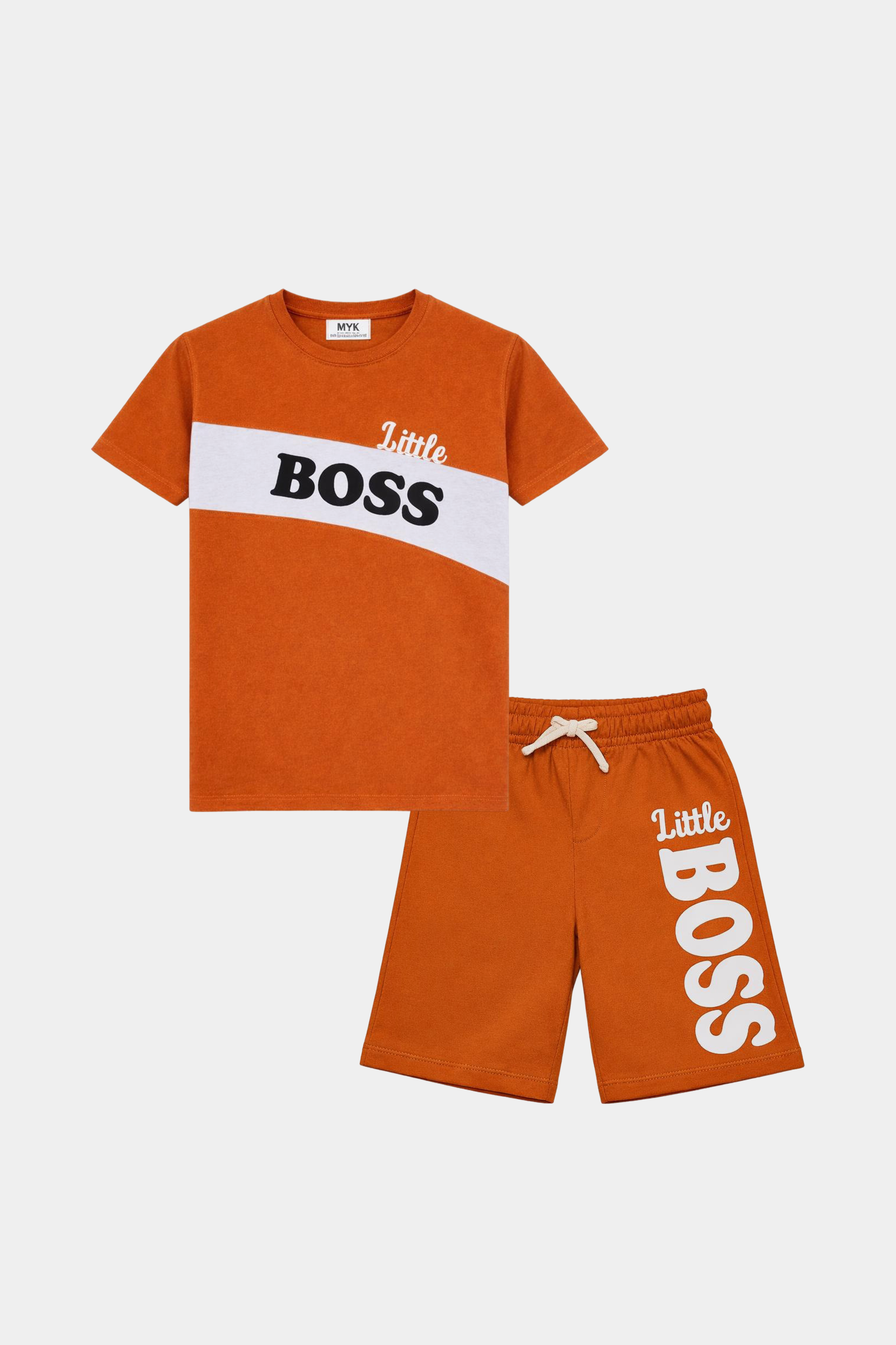 Little Boss Kids Summer Set T-Shirt & Shorts Set - MYK_Fatimas