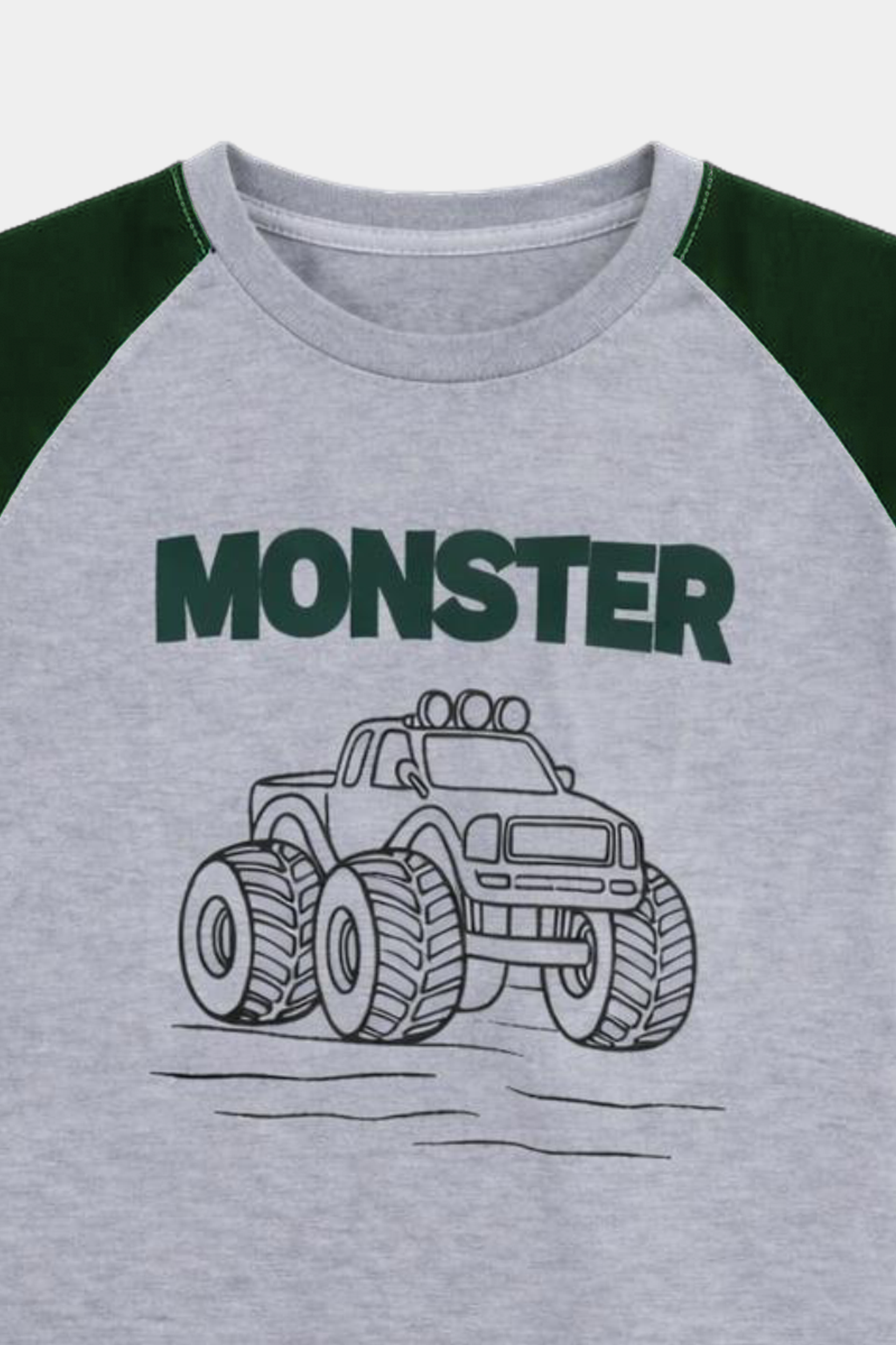 Monster Truck Printed T-Shirt & Shorts Set - MYK_Fatimas
