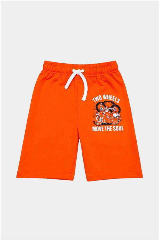 Two Wheels Kids Summer Set – Bold Black & Orange Biker Style - MYK_Fatimas