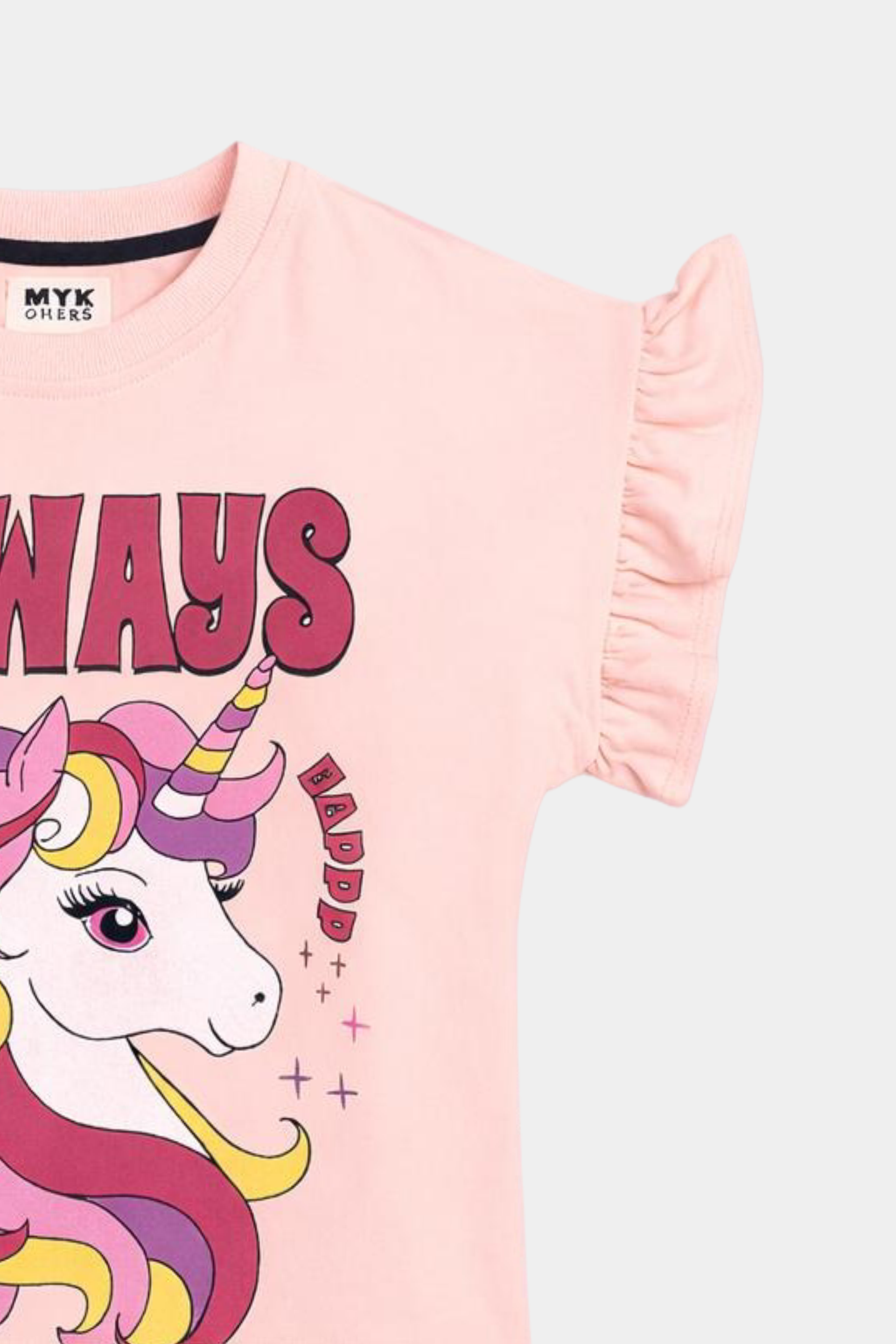 Always Happy Unicorn Girls Summer Set – Pink & Magenta - MYK_Fatimas