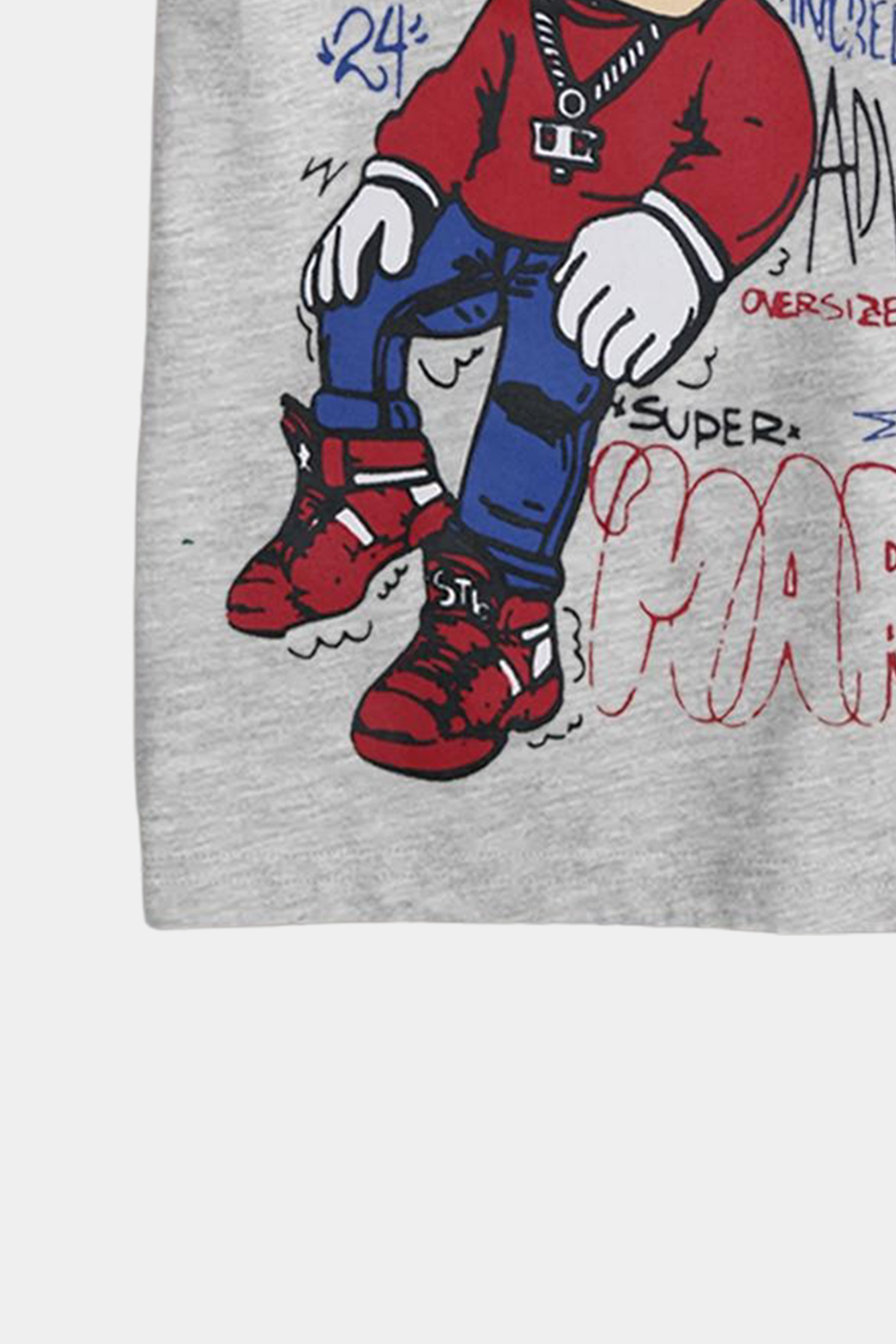Super Mario White Nicker Shirt - MYK_Fatimas