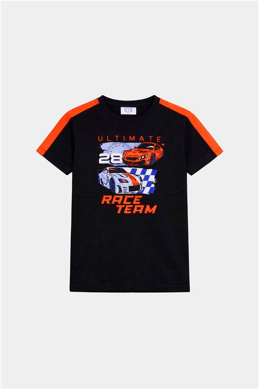 Ultimate Race Team Boys’ Summer Set – Black & Orange - MYK_Fatimas