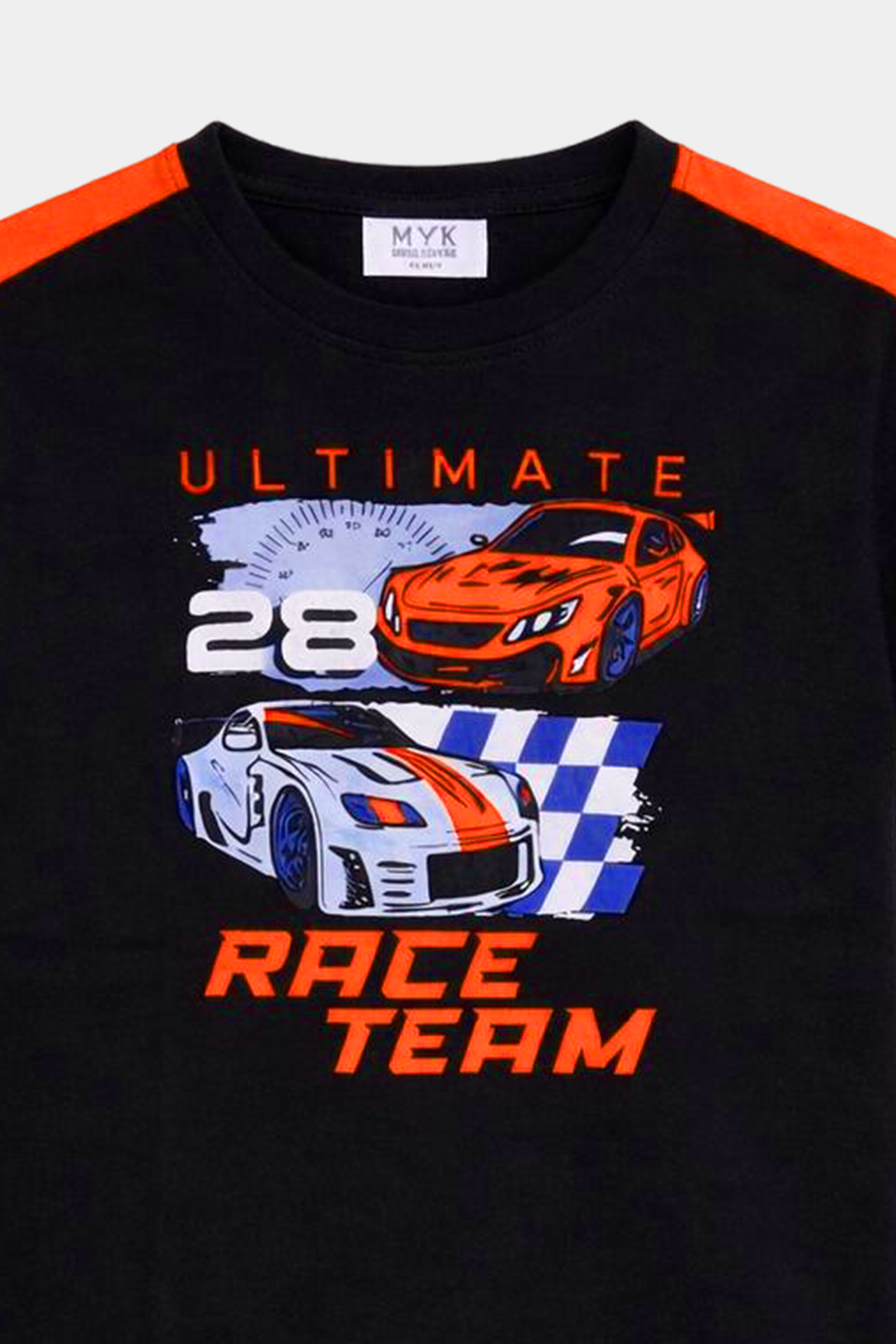Ultimate Race Team Boys’ Summer Set – Black & Orange - MYK_Fatimas