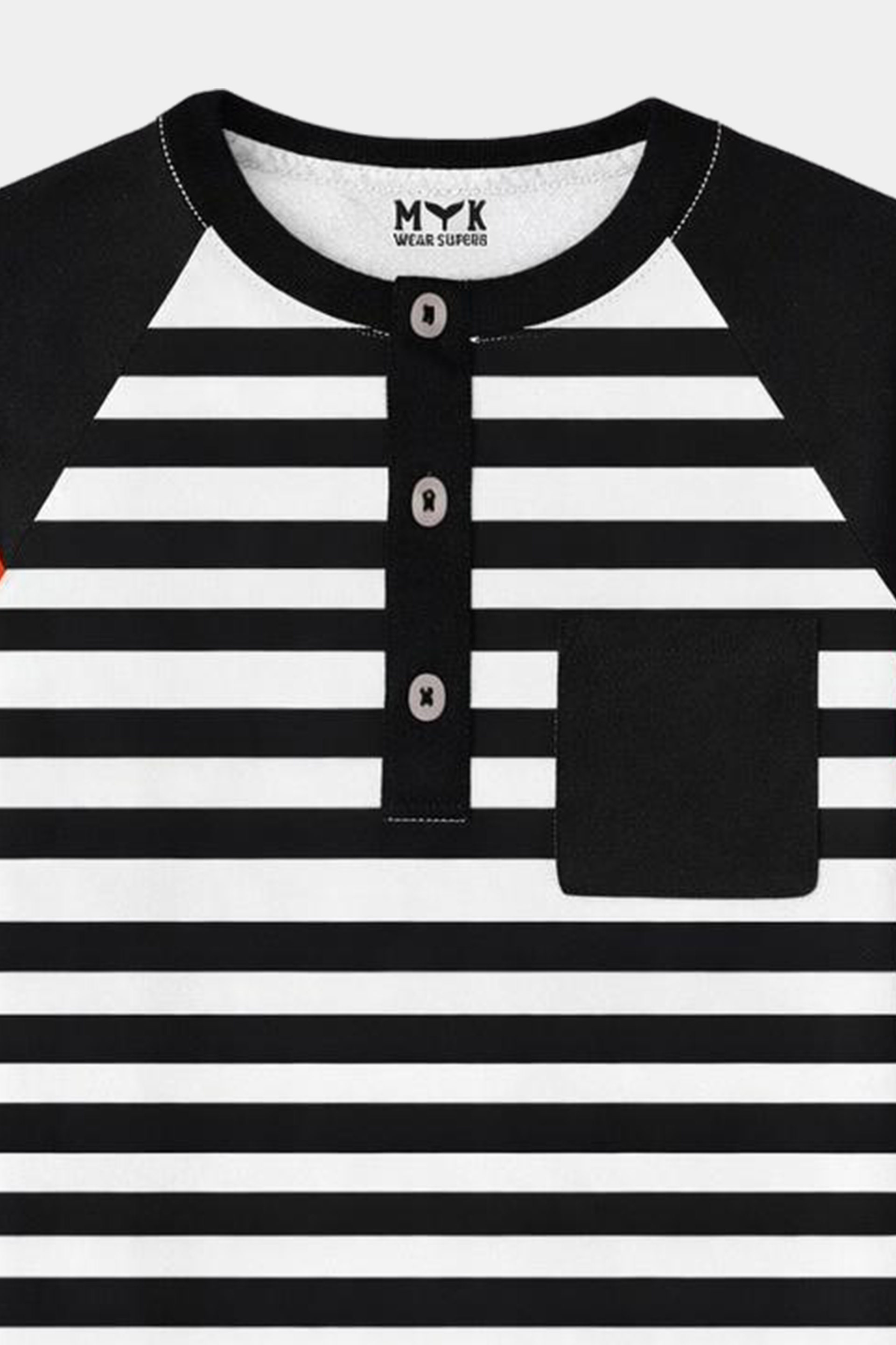 Boys' Striped Black & White Summer Co-Ord Set - MYK_Fatimas