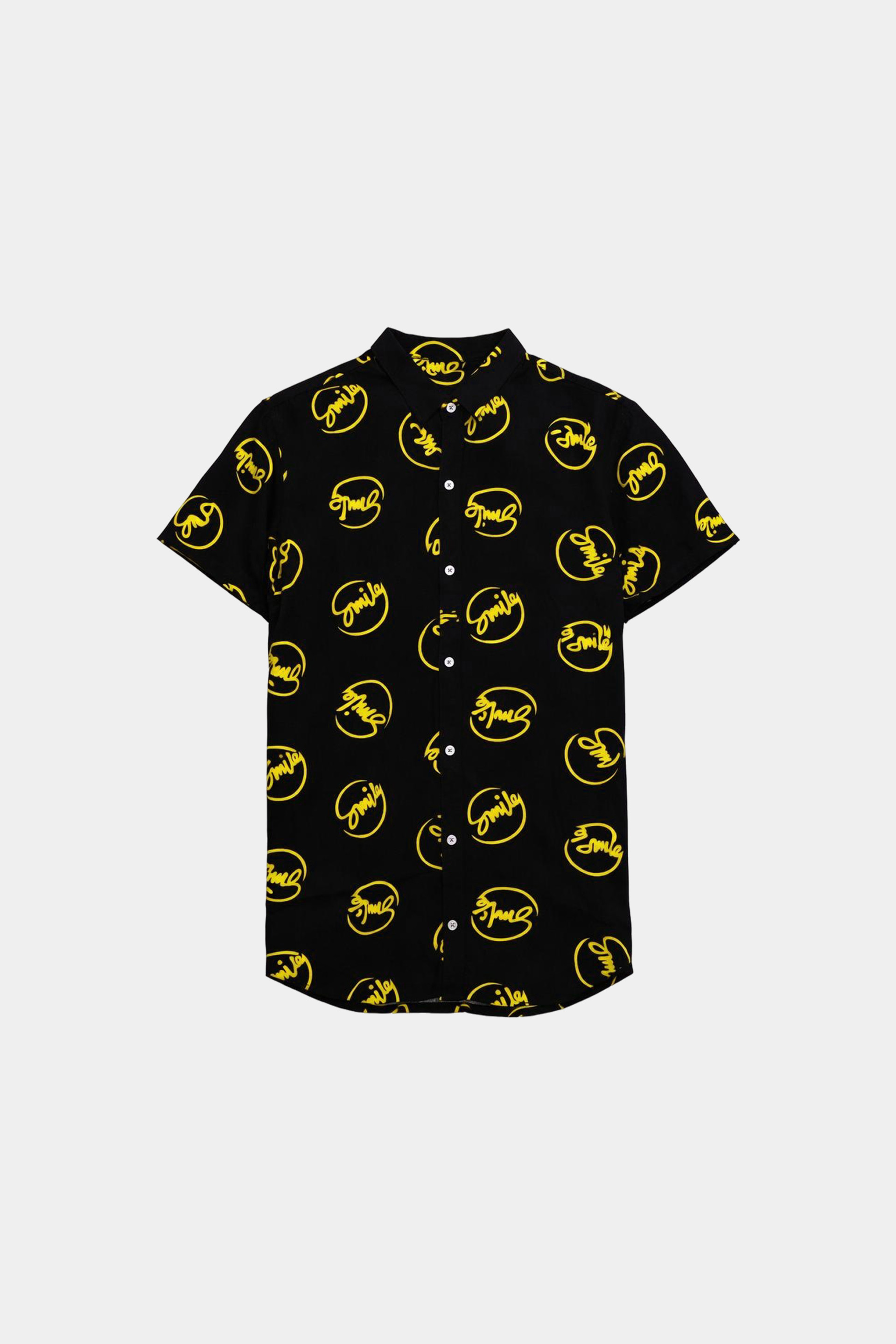 Boys Black & Yellow “Smile” Linen Co-Ord Set – Summer Vibes - MYK_Fatimas
