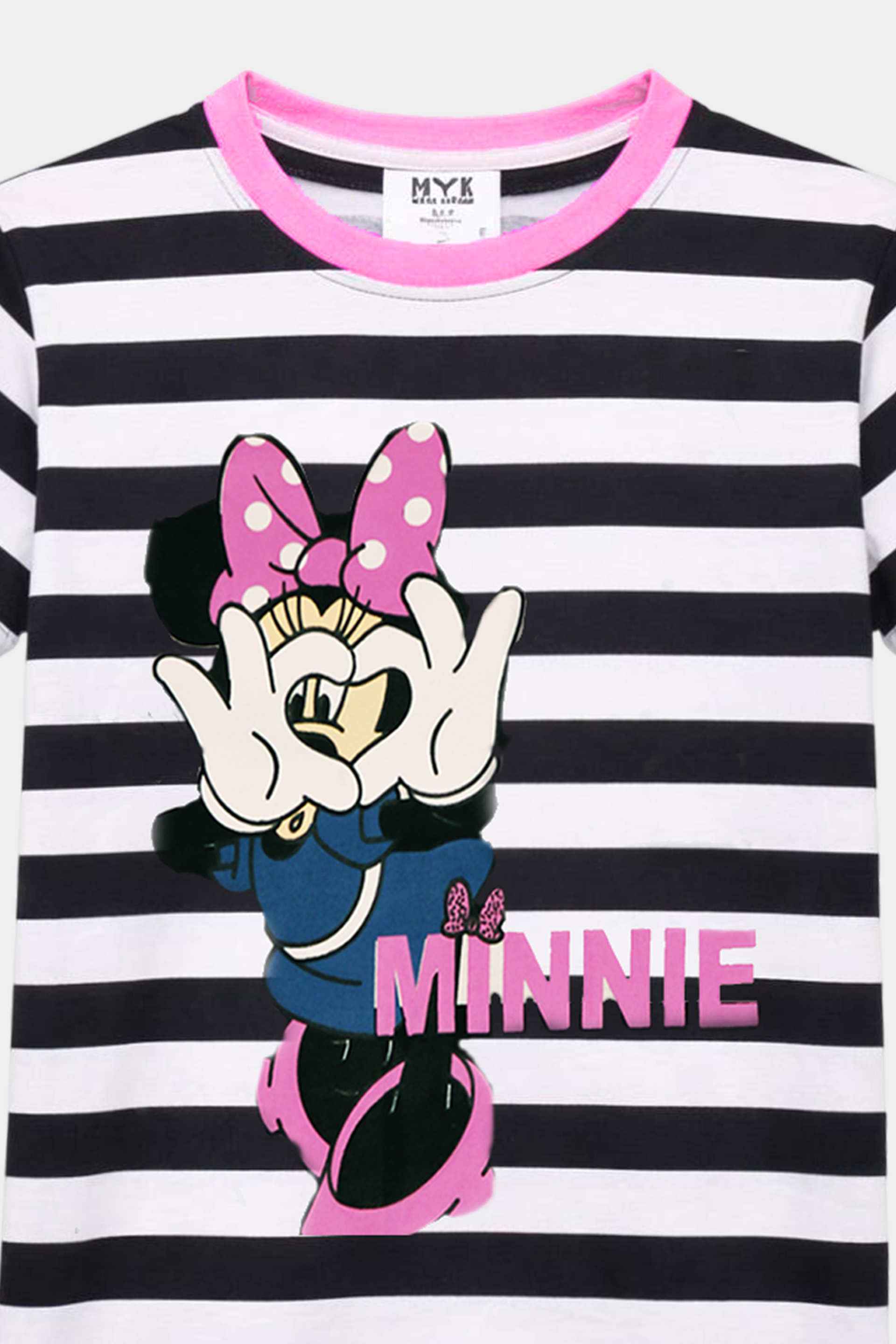 Minnie Mouse Striped Summer Outfit for Girls - MYK_Fatimas