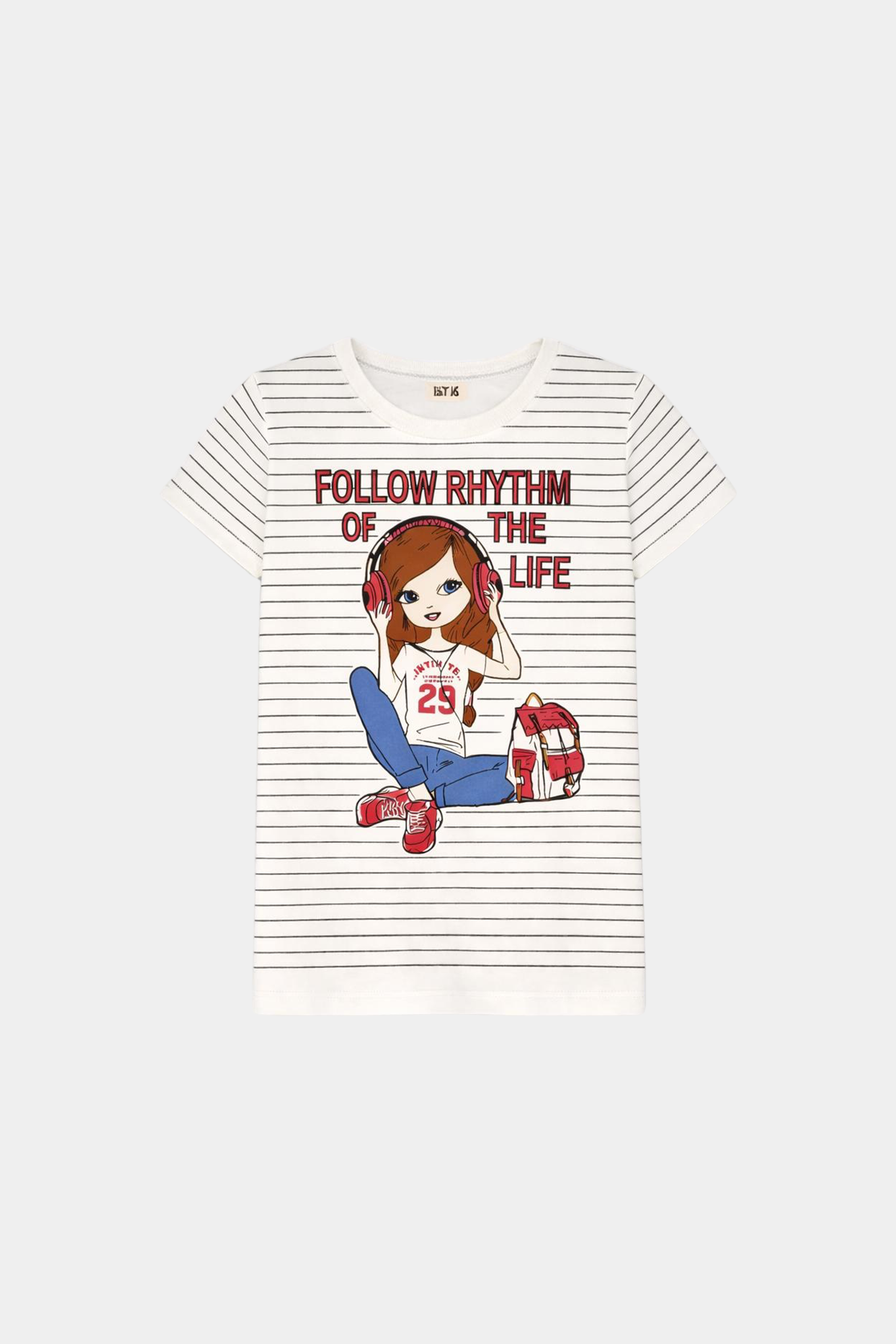 Fashion Girl print night suite white top and Red pajama – Cute & Comfy - MYK_Fatimas