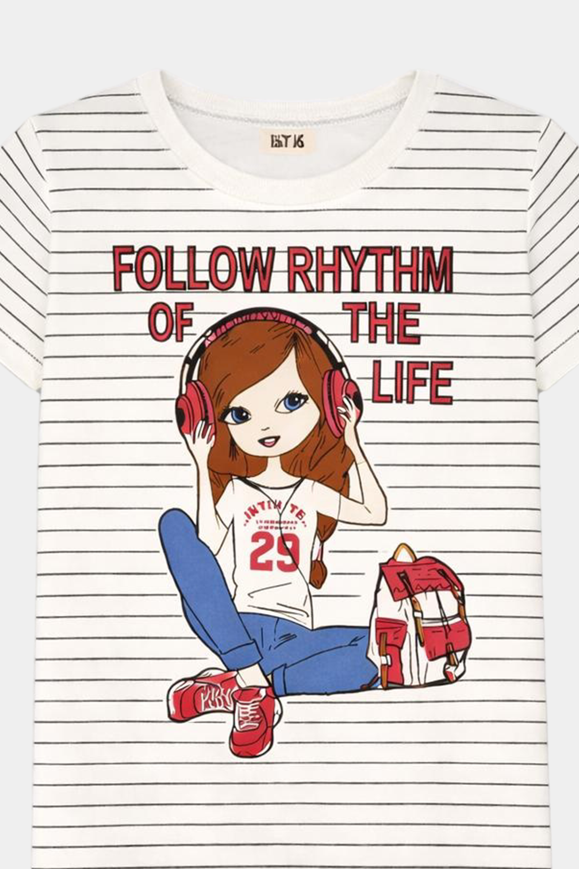 Fashion Girl print night suite white top and Red pajama – Cute & Comfy - MYK_Fatimas