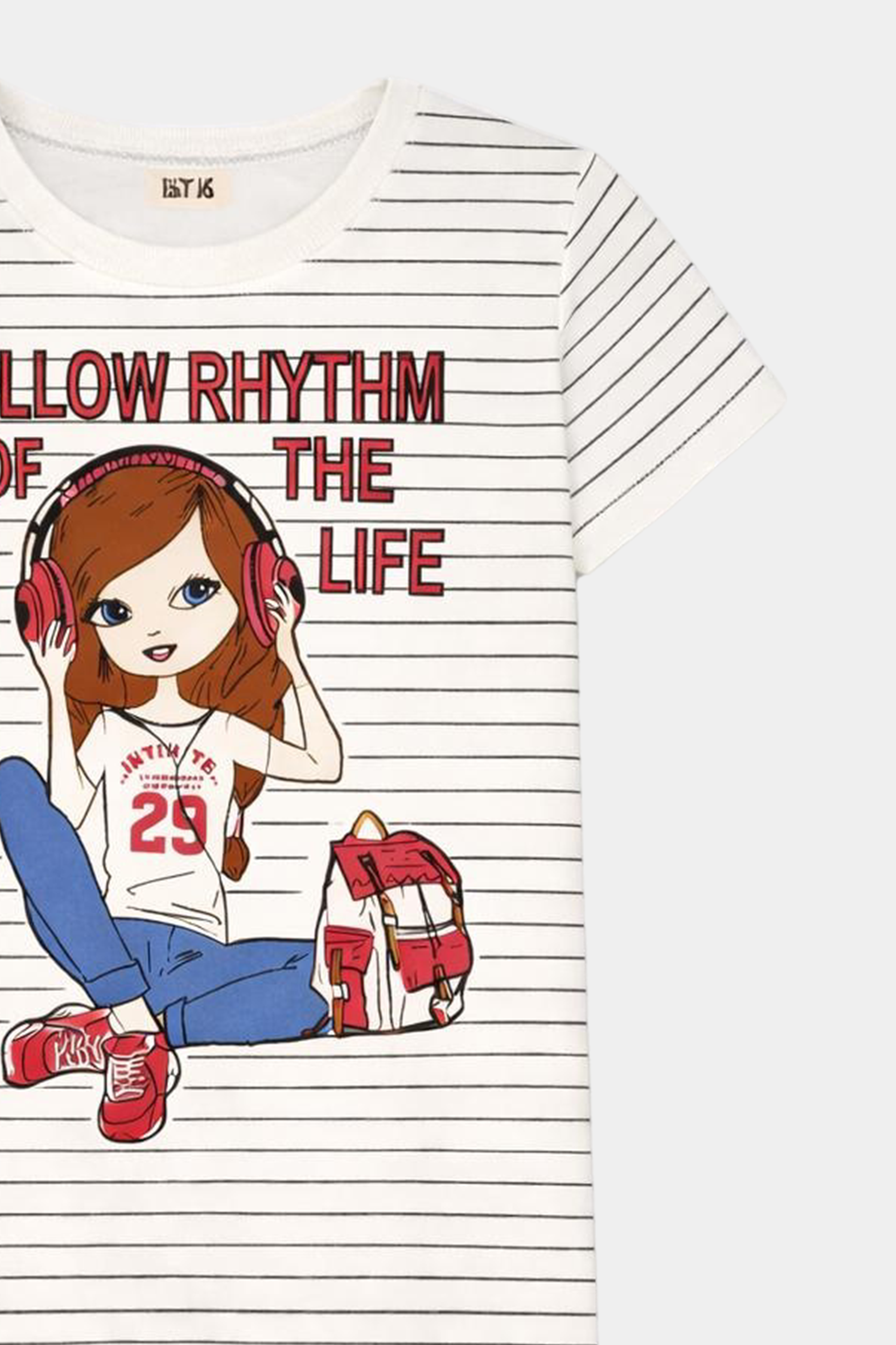 Fashion Girl print night suite white top and Red pajama – Cute & Comfy - MYK_Fatimas