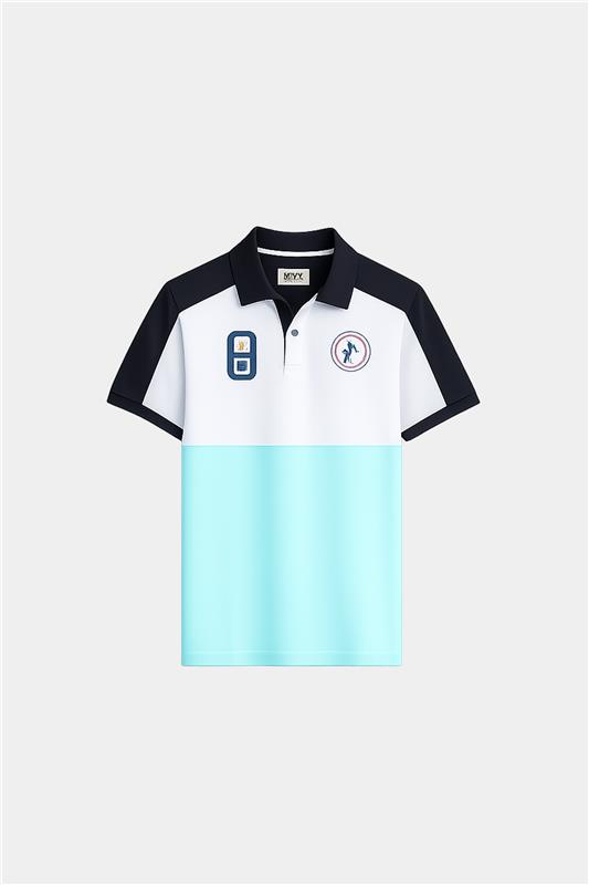 Polo Sky Blue , White & Black Stripped  T-Shirt Kids Wear imported - MYK_Fatimas