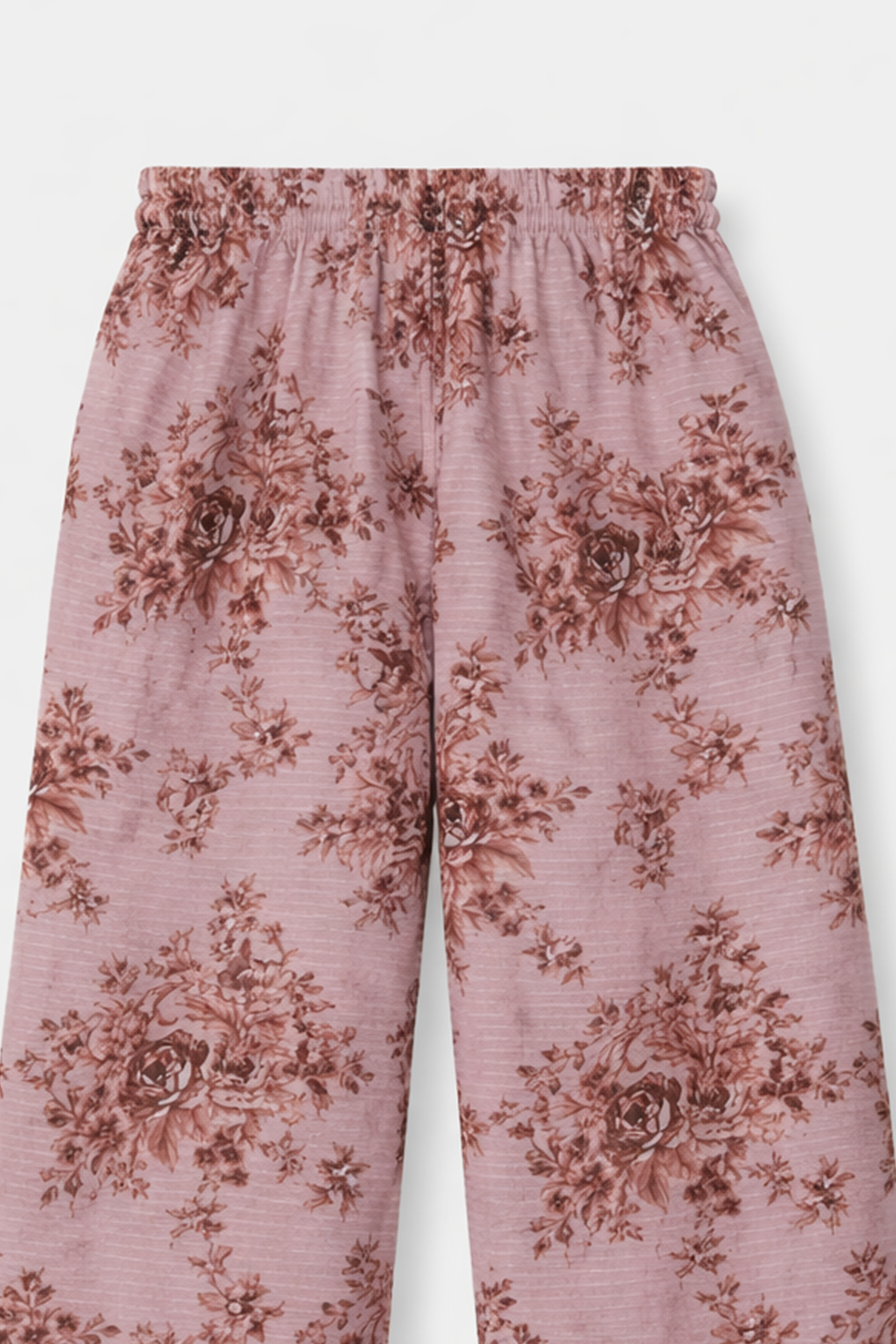 Luxury Cotton Lawn Girls 2 Piece Suit – Dusty Rose Floral - MYK_Fatimas