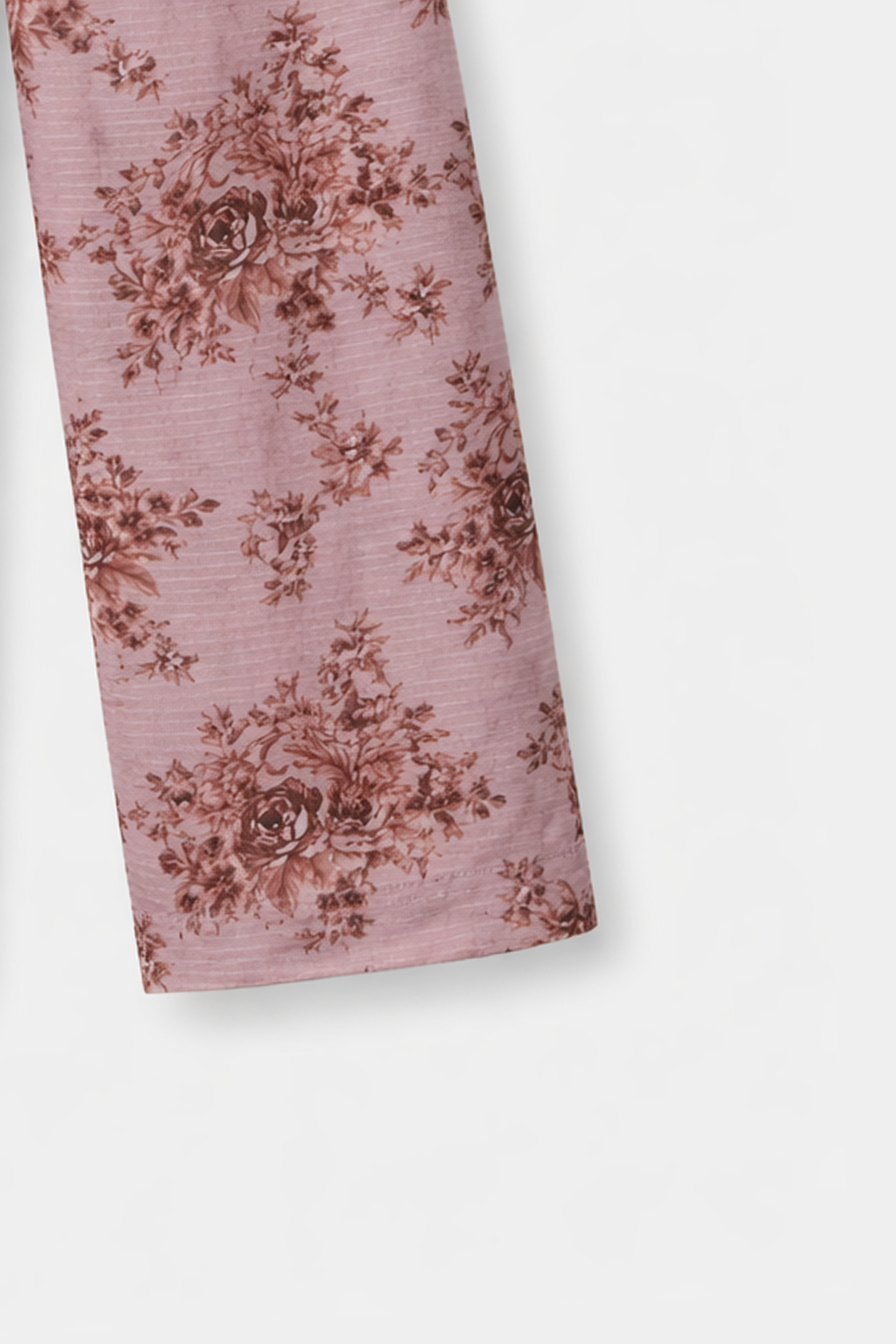 Luxury Cotton Lawn Girls 2 Piece Suit – Dusty Rose Floral - MYK_Fatimas