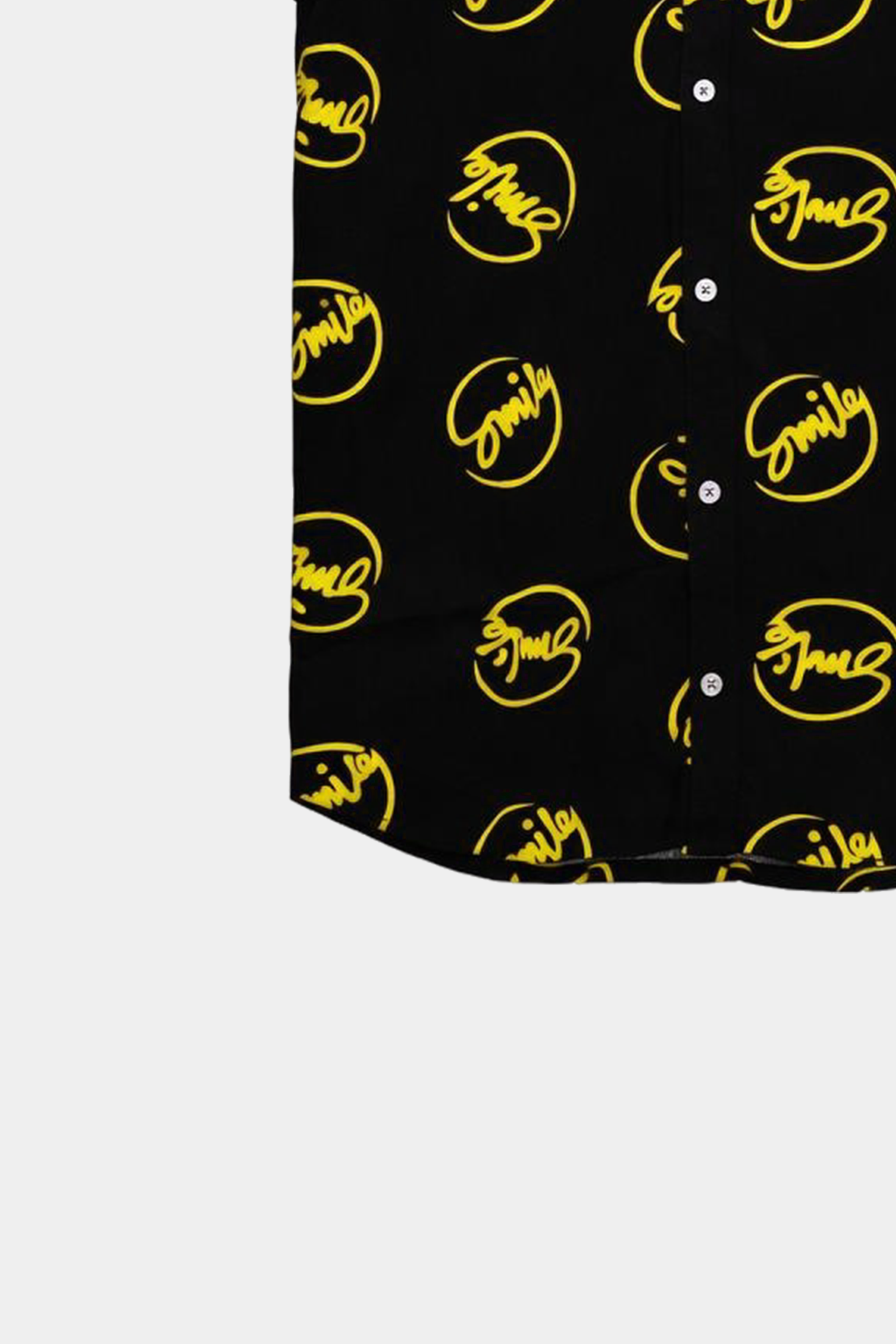 Boys Black & Yellow “Smile” Linen Co-Ord Set – Summer Vibes - MYK_Fatimas