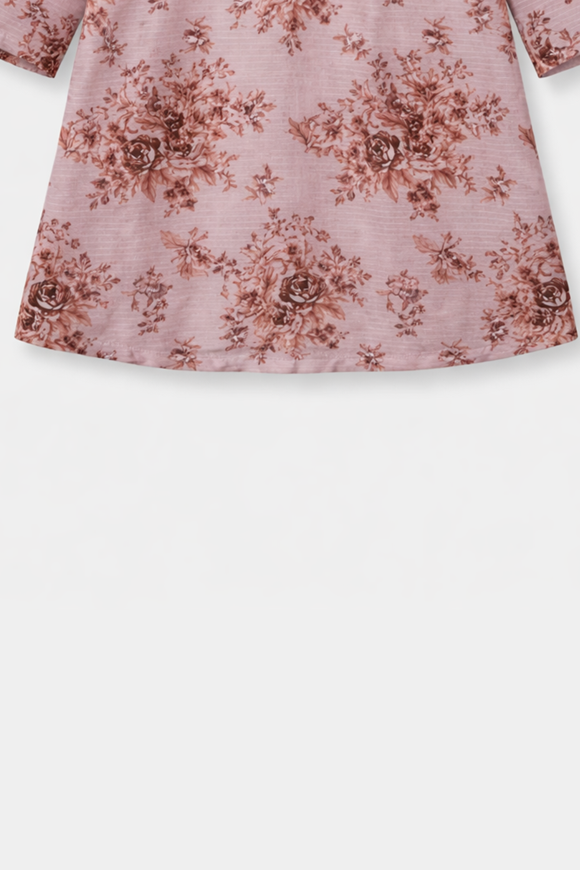 Luxury Cotton Lawn Girls 2 Piece Suit – Dusty Rose Floral - MYK_Fatimas