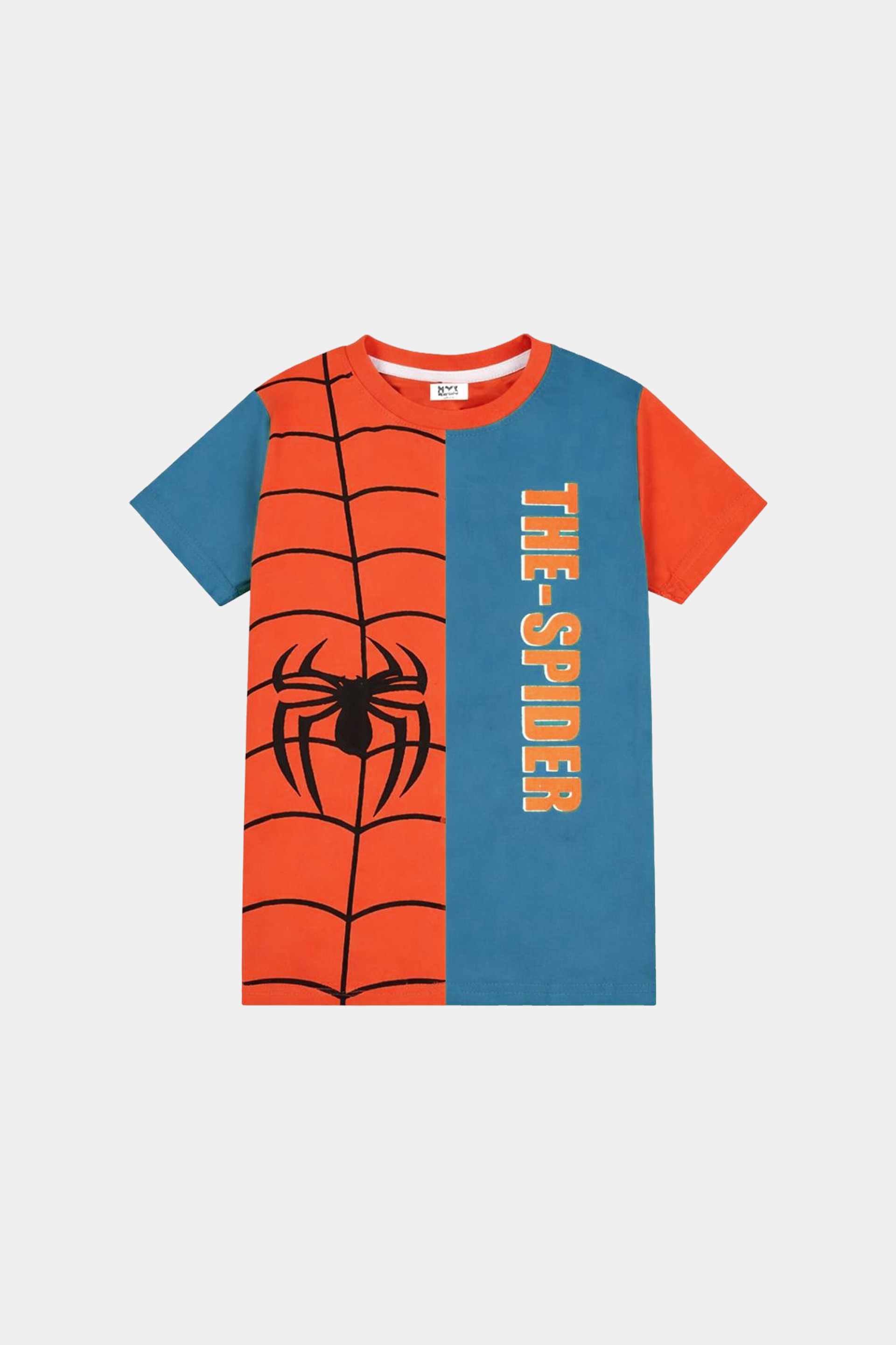 MYK The Spider Polo – Vibrant Orange & Blue Summer Essential - MYK_Fatimas