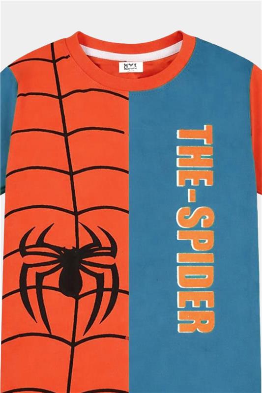 MYK The Spider Polo – Vibrant Orange & Blue Summer Essential - MYK_Fatimas