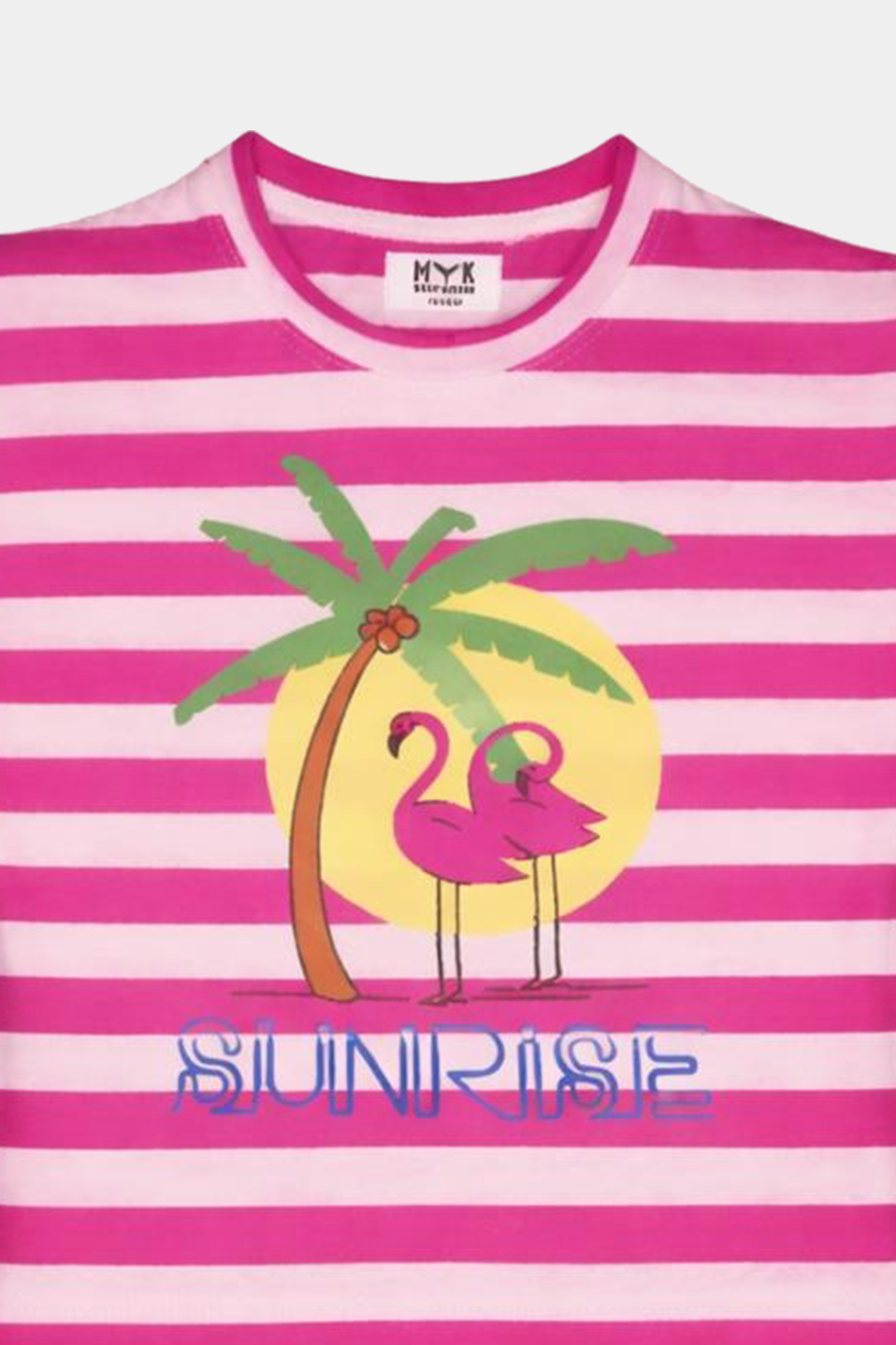 Girls' Pink & White Striped Summer Outfit - MYK_Fatimas