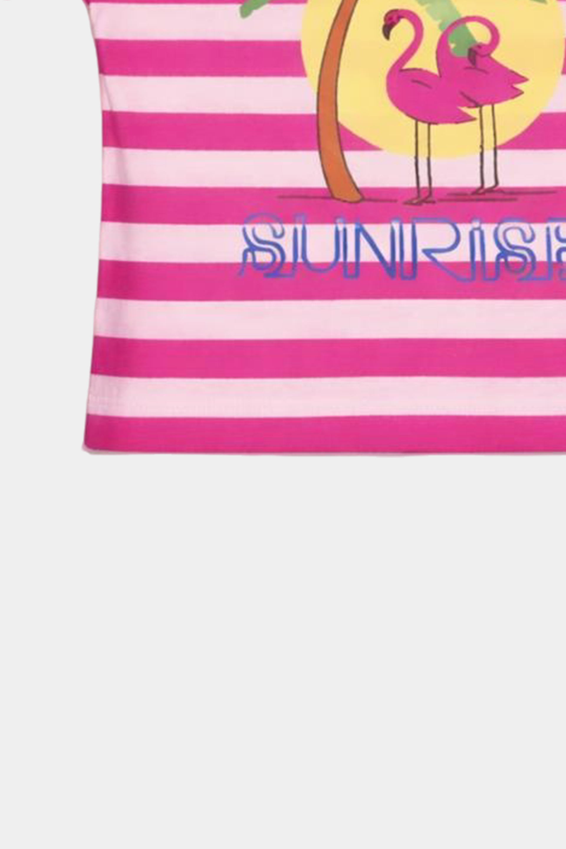Girls' Pink & White Striped Summer Outfit - MYK_Fatimas