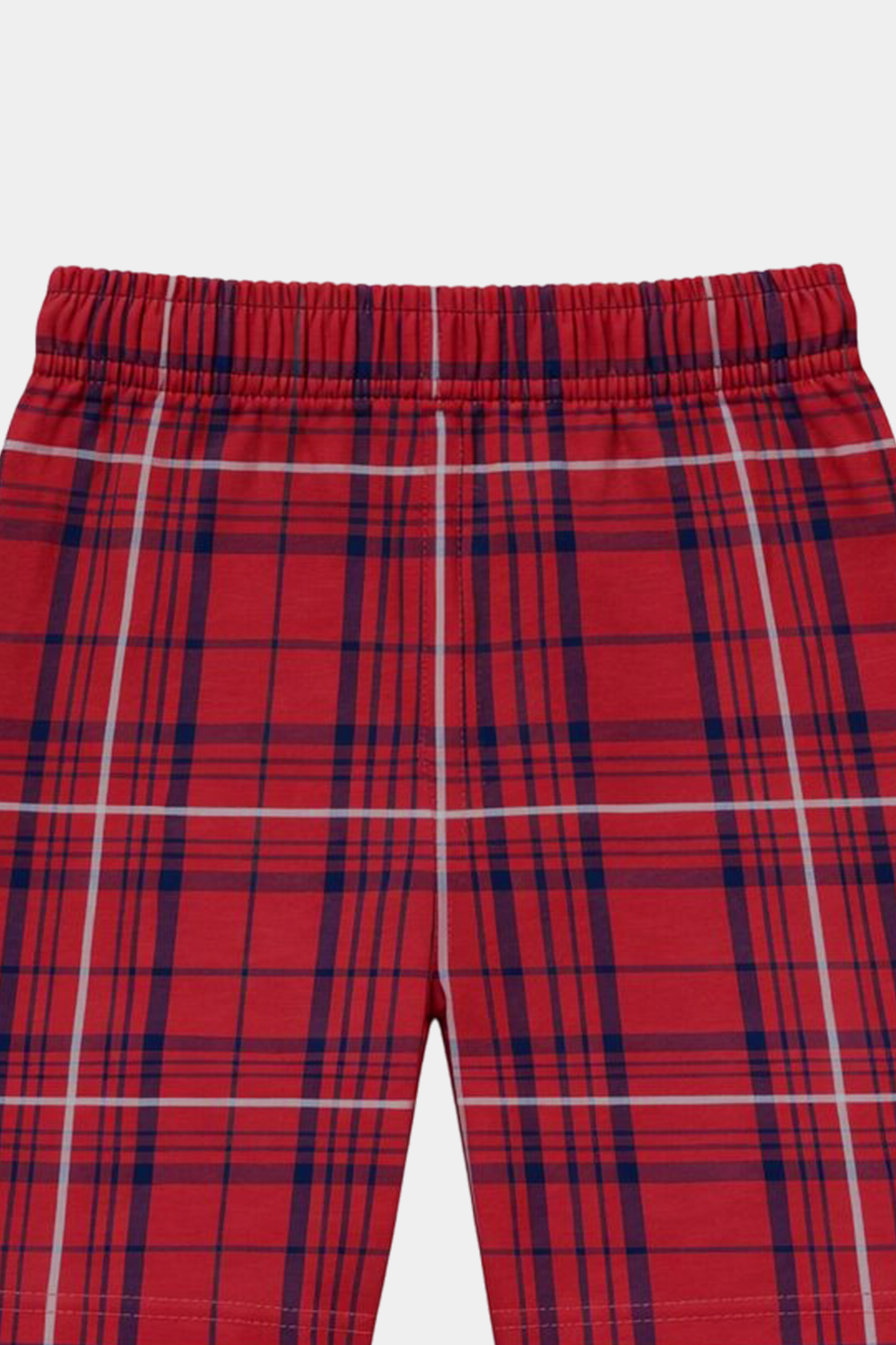 Boys Red Plaid Short Sleeve Shirt & Matching Shorts Summer Outfit Set - MYK_Fatimas