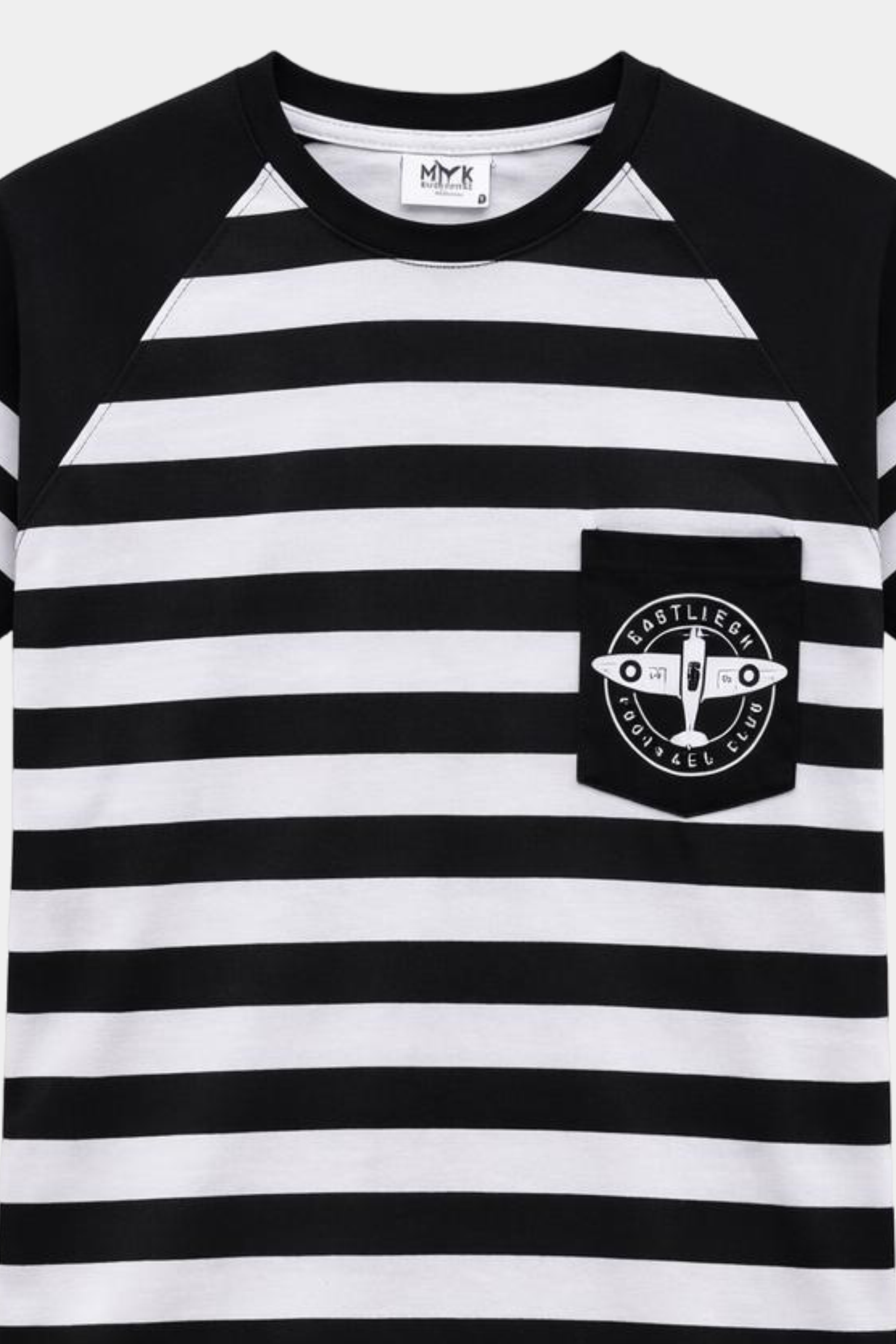 Boys Black & White Aeroplane Print Summer Co-Ord Set - MYK_Fatimas