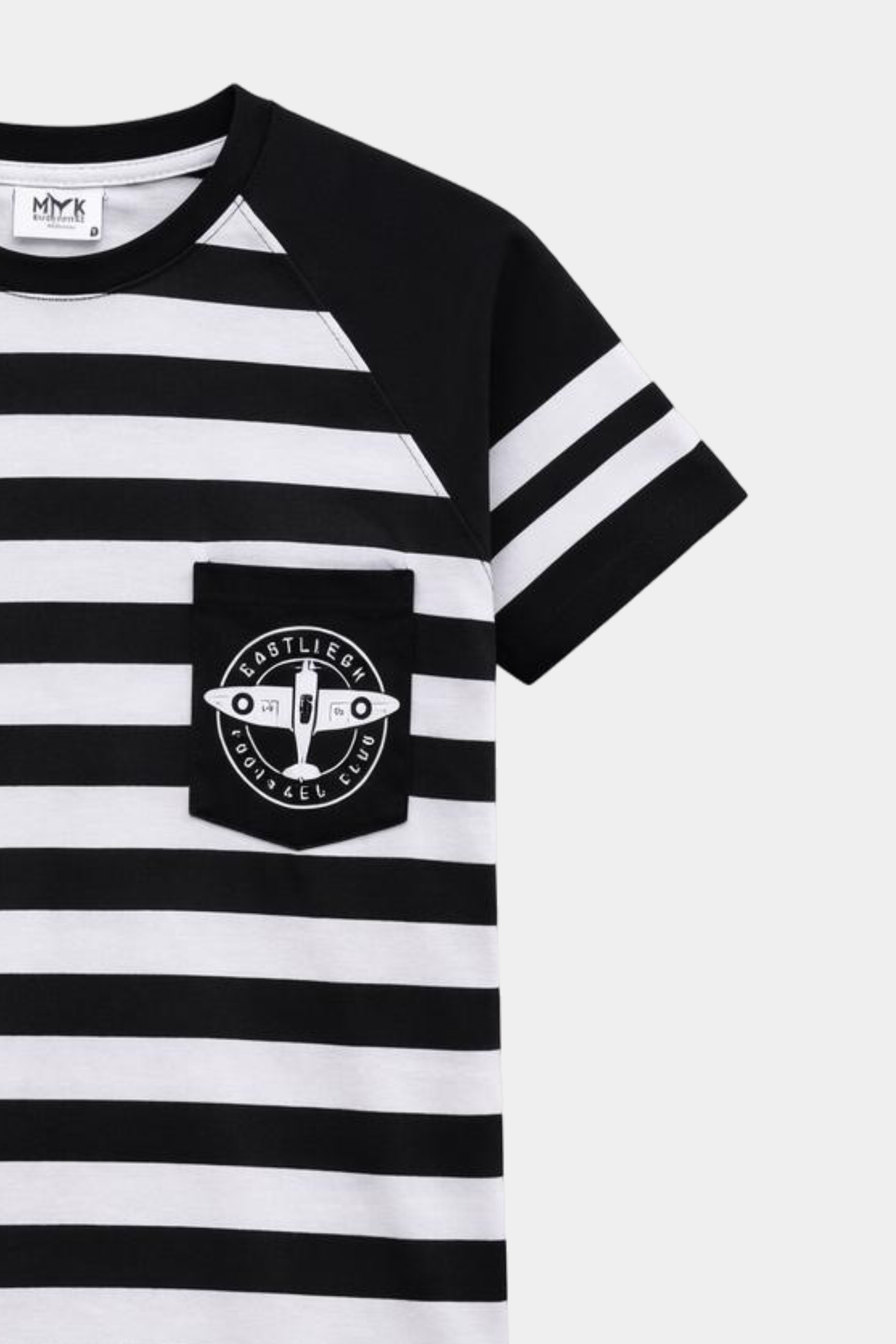 Boys Black & White Aeroplane Print Summer Co-Ord Set - MYK_Fatimas