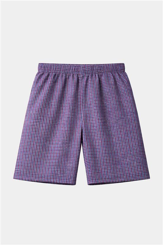 Boys Purple Checkered Short Sleeve Shirt & Matching Shorts Summer Outfit Set - MYK_Fatimas