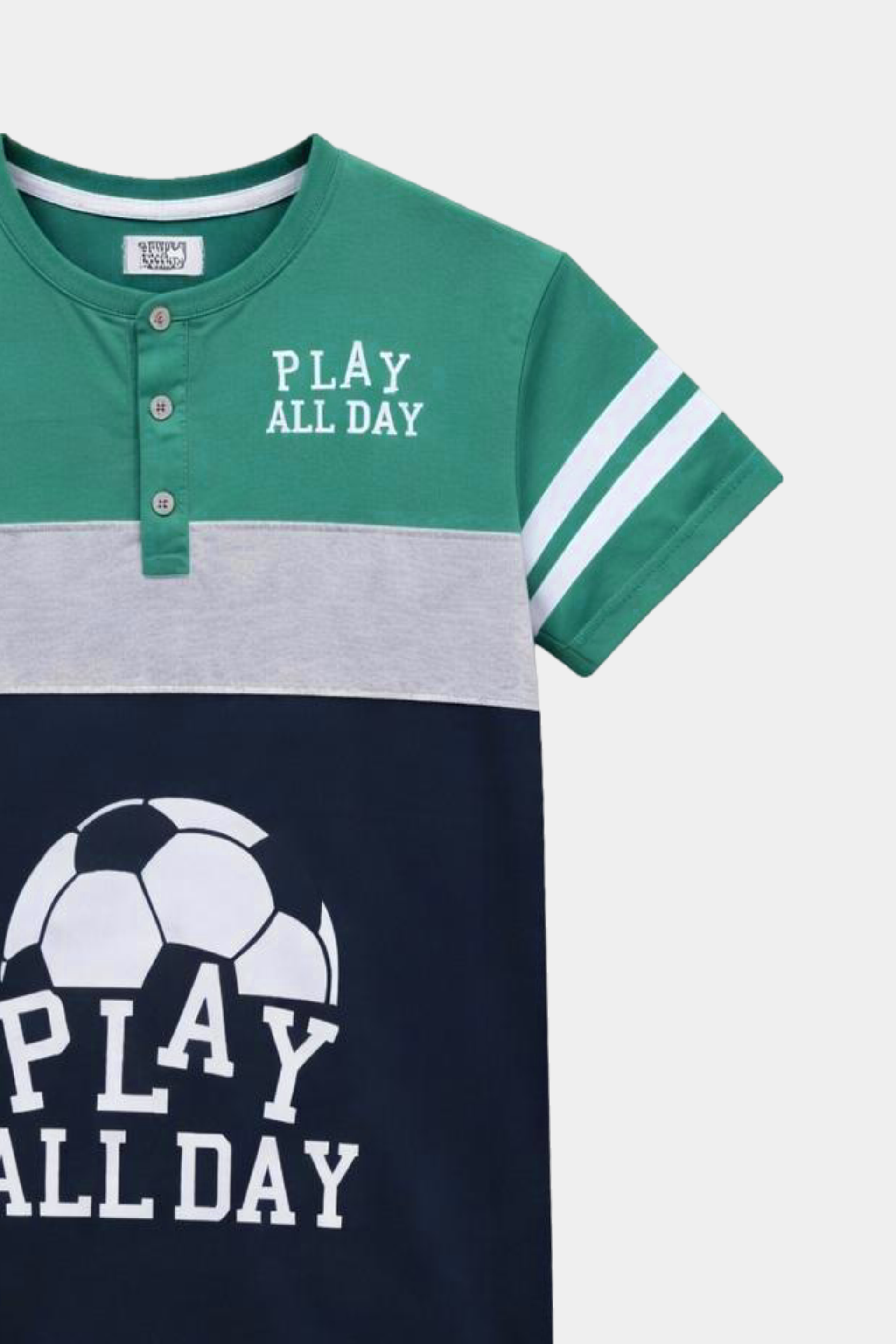 Play All Day Boys Cotton Summer Set – Sporty Colorblock Style - MYK_Fatimas