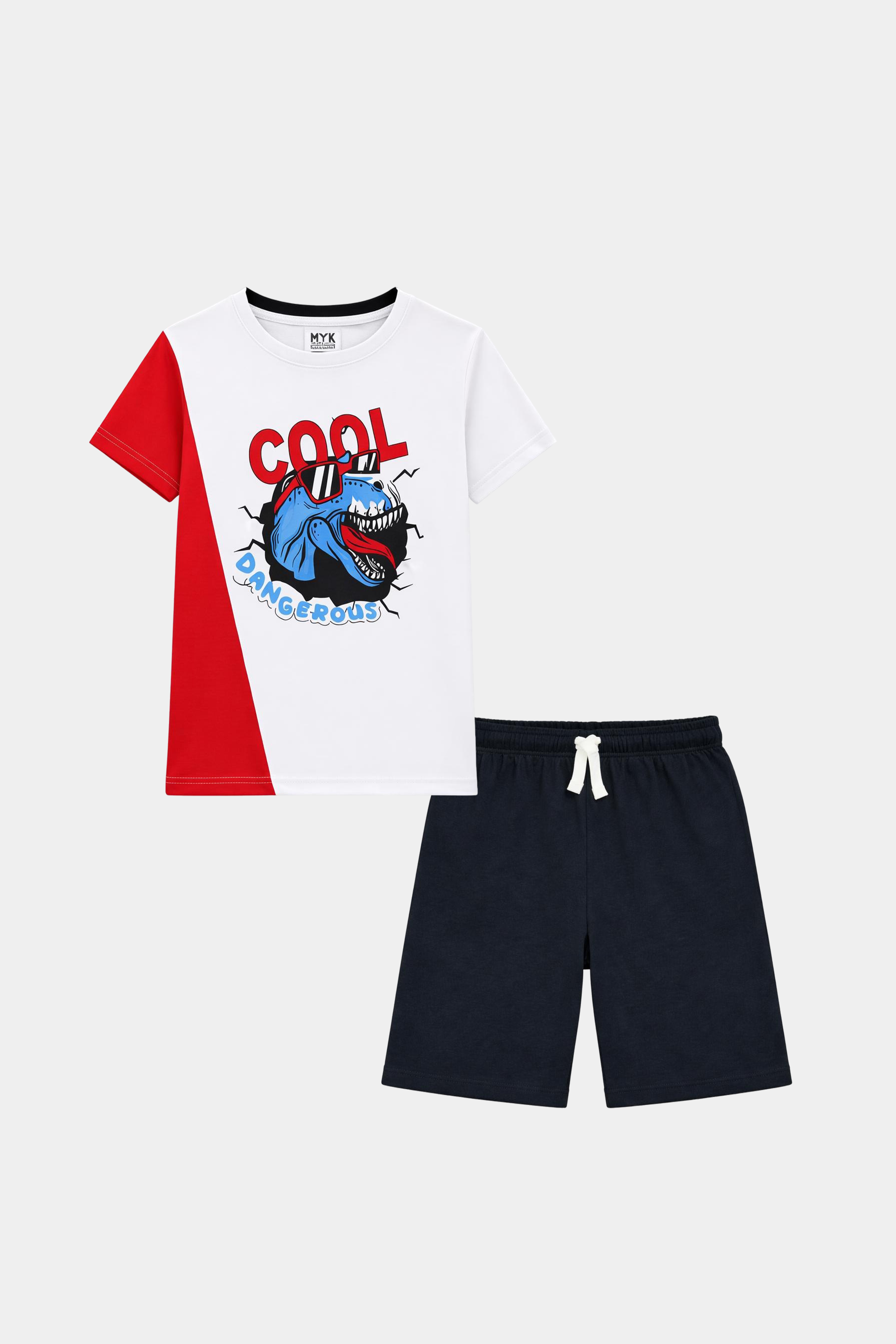 Cool & Dangerous Dino T-Shirt & Shorts Set - MYK_Fatimas