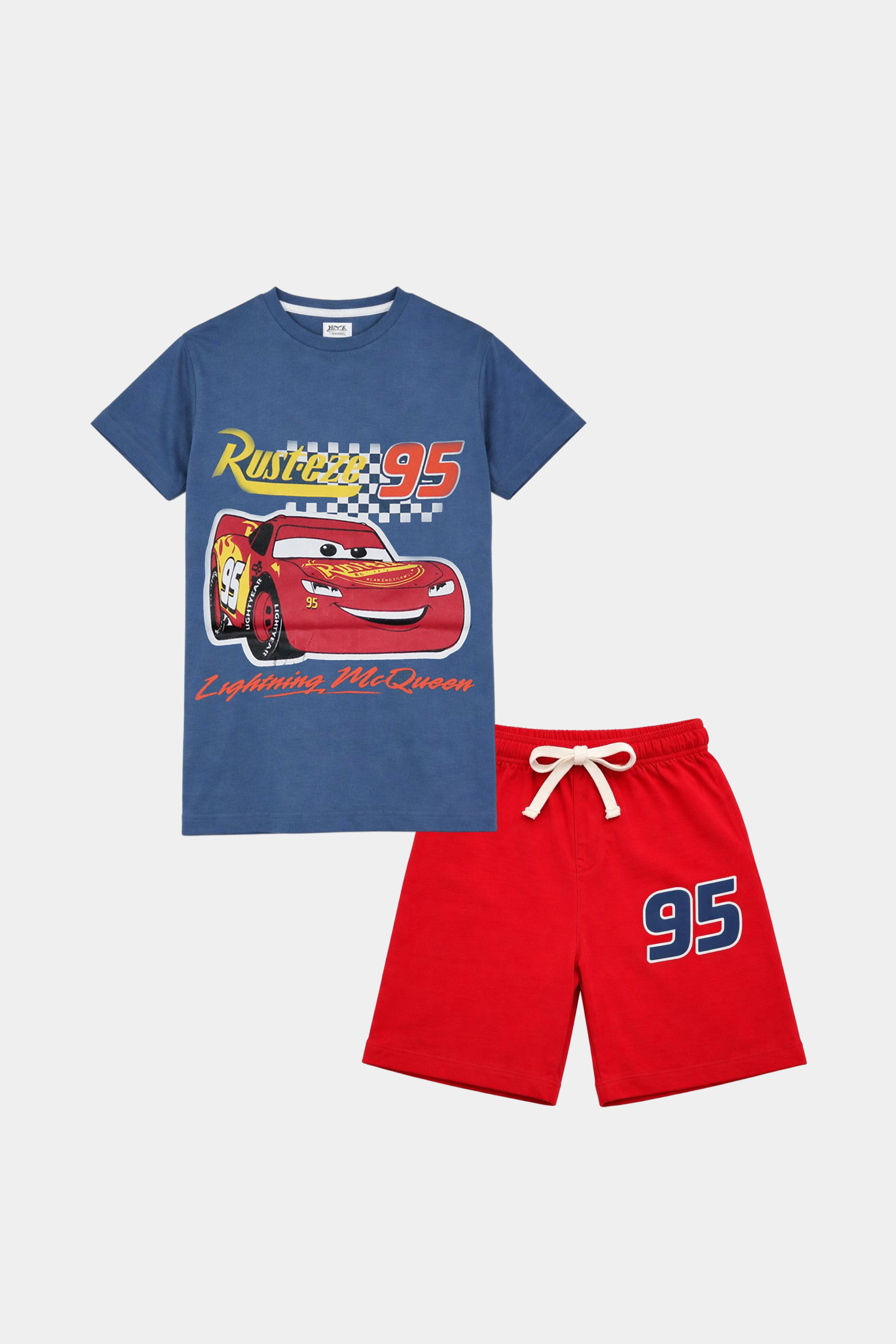 Lightning McQueen "Rusteze 95" T-Shirt & Shorts Set - MYK_Fatimas