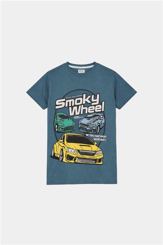 Smoky Wheel Racing Car T-Shirt & Shorts Set - MYK_Fatimas