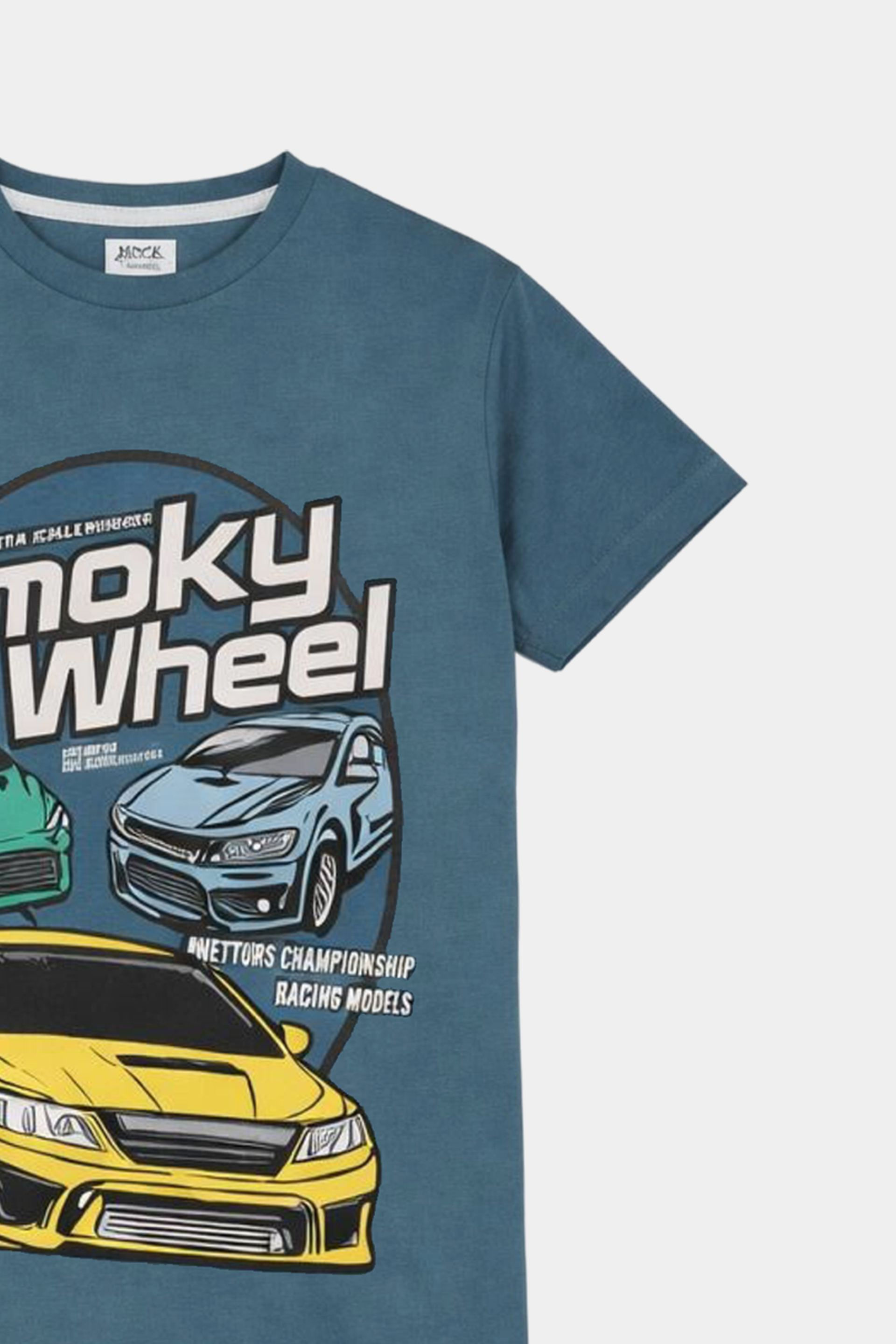 Smoky Wheel Racing Car T-Shirt & Shorts Set - MYK_Fatimas